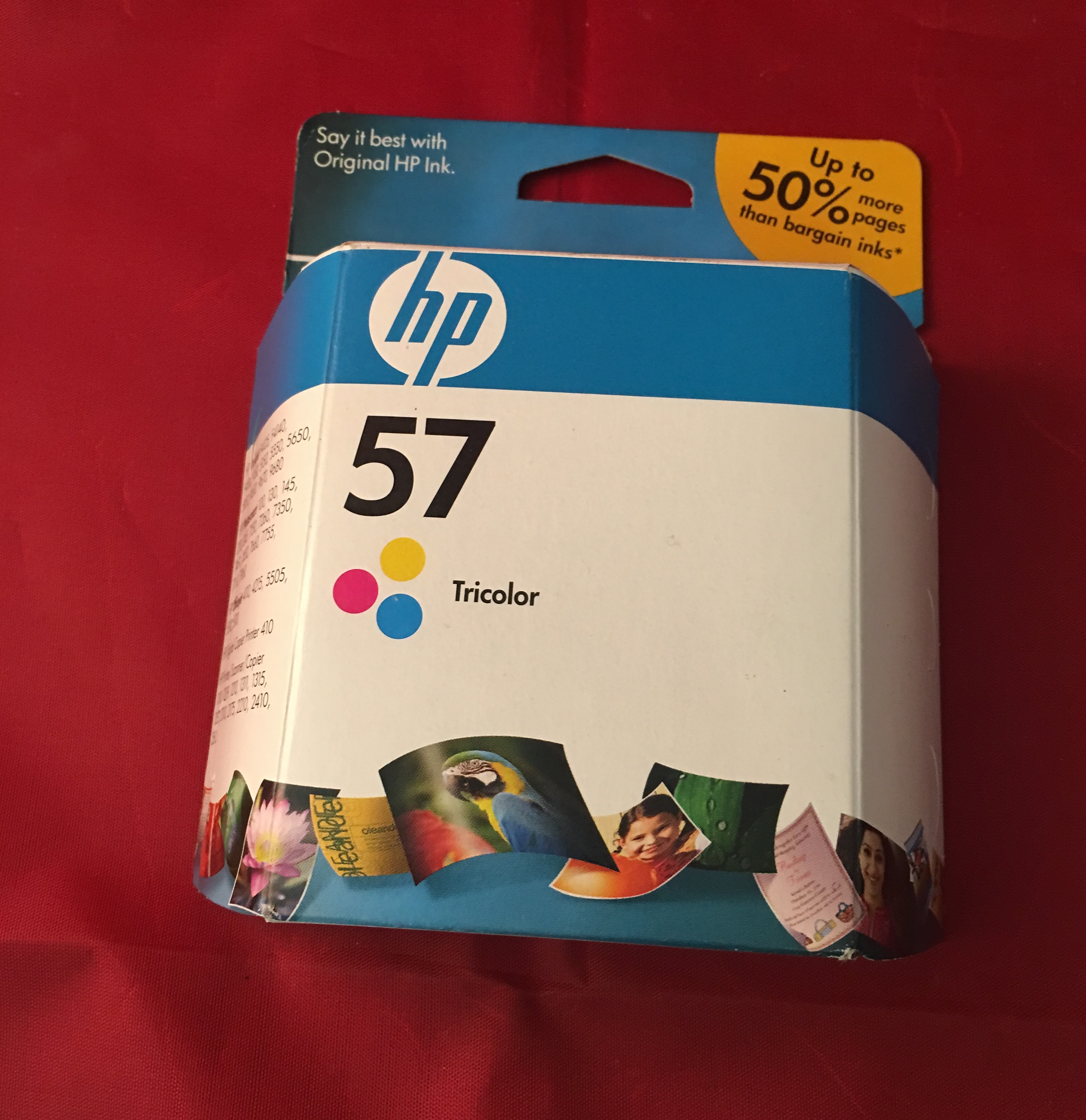 HP 57 Tri-Color Ink Cartridge C6657AN New Genuine, sealed 87547550571 ...