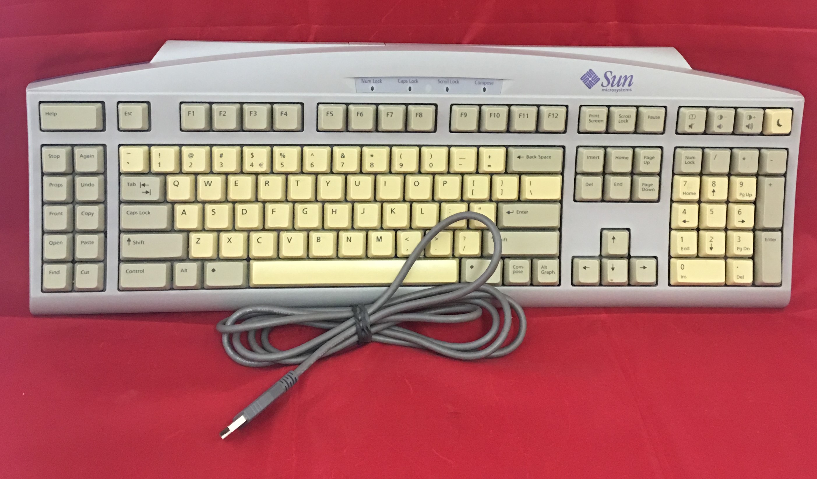 Sun Microsystems Type 6 USB Wired Keyboard 320-1271-01 Clean - Working ...