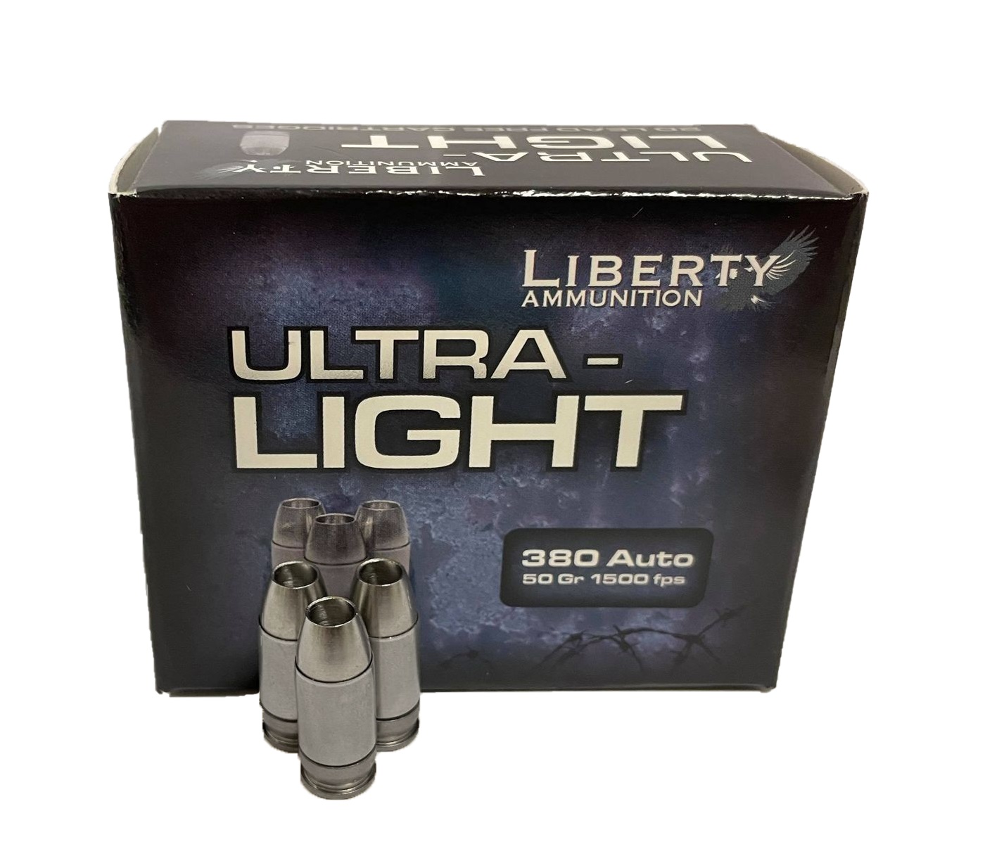 Liberty Ultra Light .380 ACP 50 Gr. JHP NEW 20 Rds LA-UL-380-50-img-0