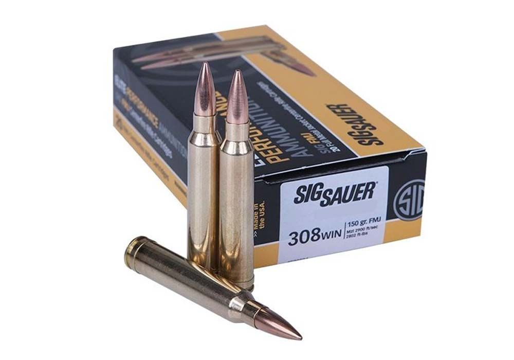 Sig Sauer Elite Performance .308 Winchester, 150 Gr. FMJ NEW E308B1-20 20Rd-img-0