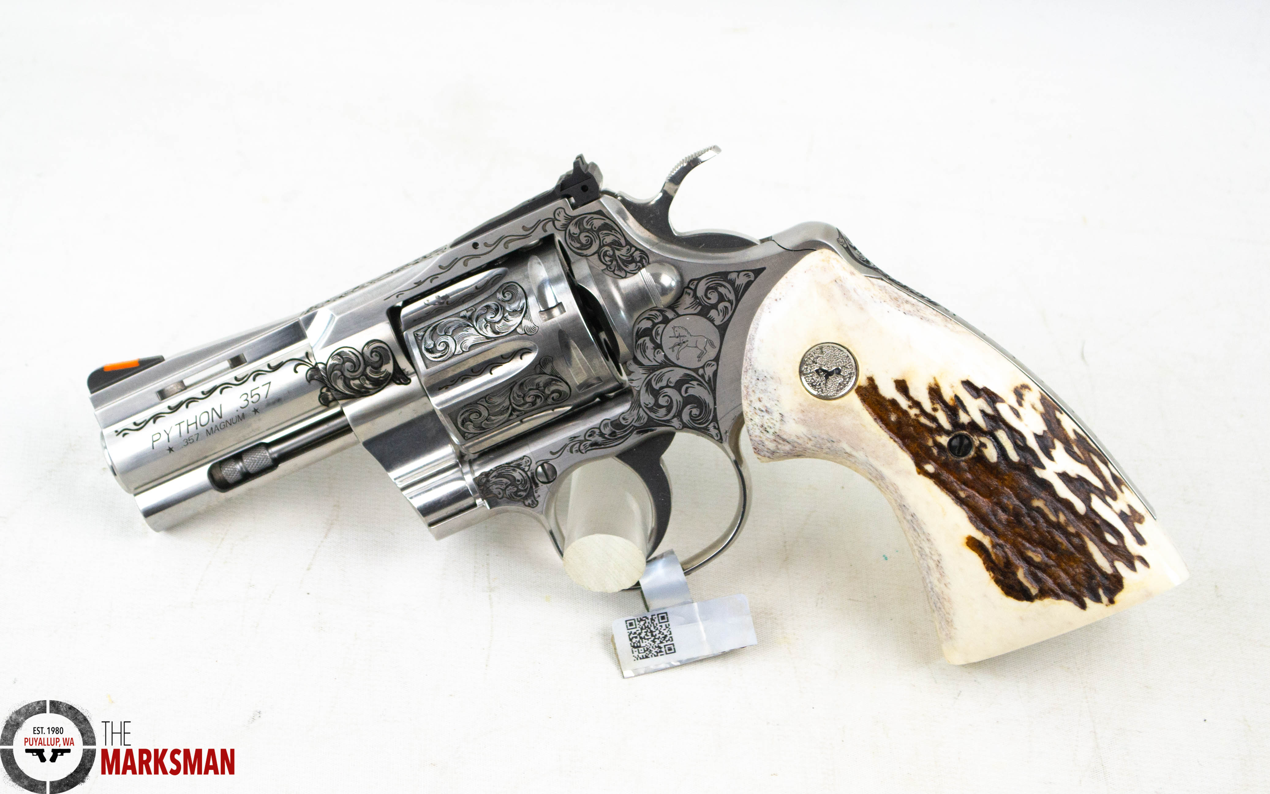 Colt Python, .357 Magnum, 3", Tyler Gun Works Premier Grade Engraving NEW-img-0