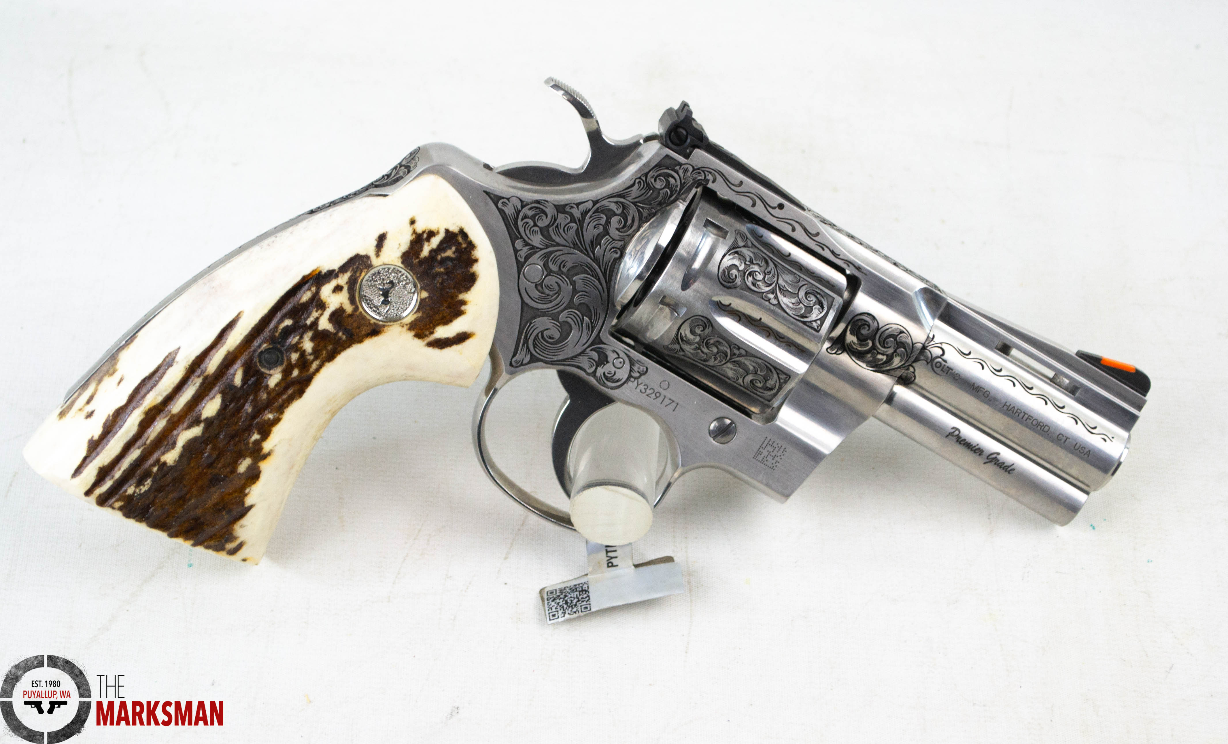 Colt Python, .357 Magnum, 3", Tyler Gun Works Premier Grade Engraving NEW-img-2