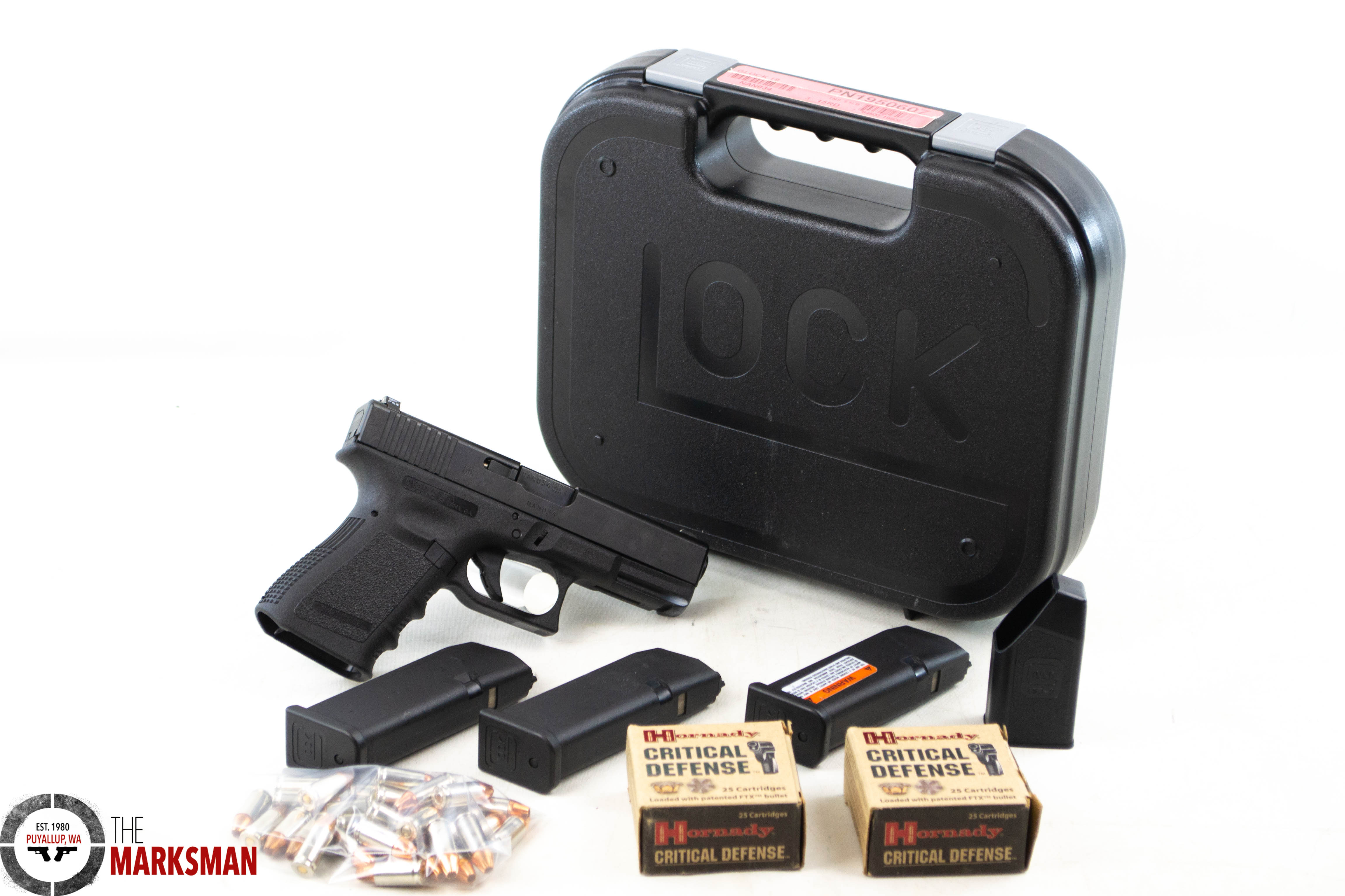 Glock 19 Generation 3, 9mm, Used, With 75 Rnds of Hornady Critical Defense-img-0