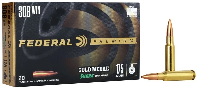 Federal Gold Medal Match 308 Win 175gr 20 Rds NEW GM308M2-img-0