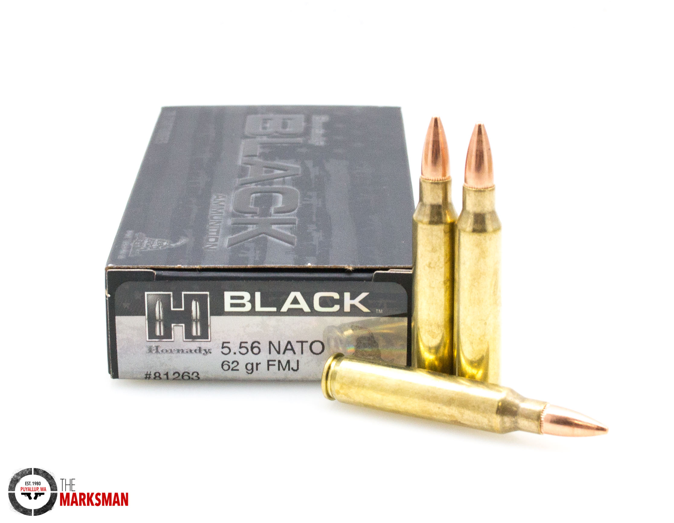 Hornady Black 5.56mm NATO 62 Gr FMJ 20 Rnd Box NEW 81263-img-0