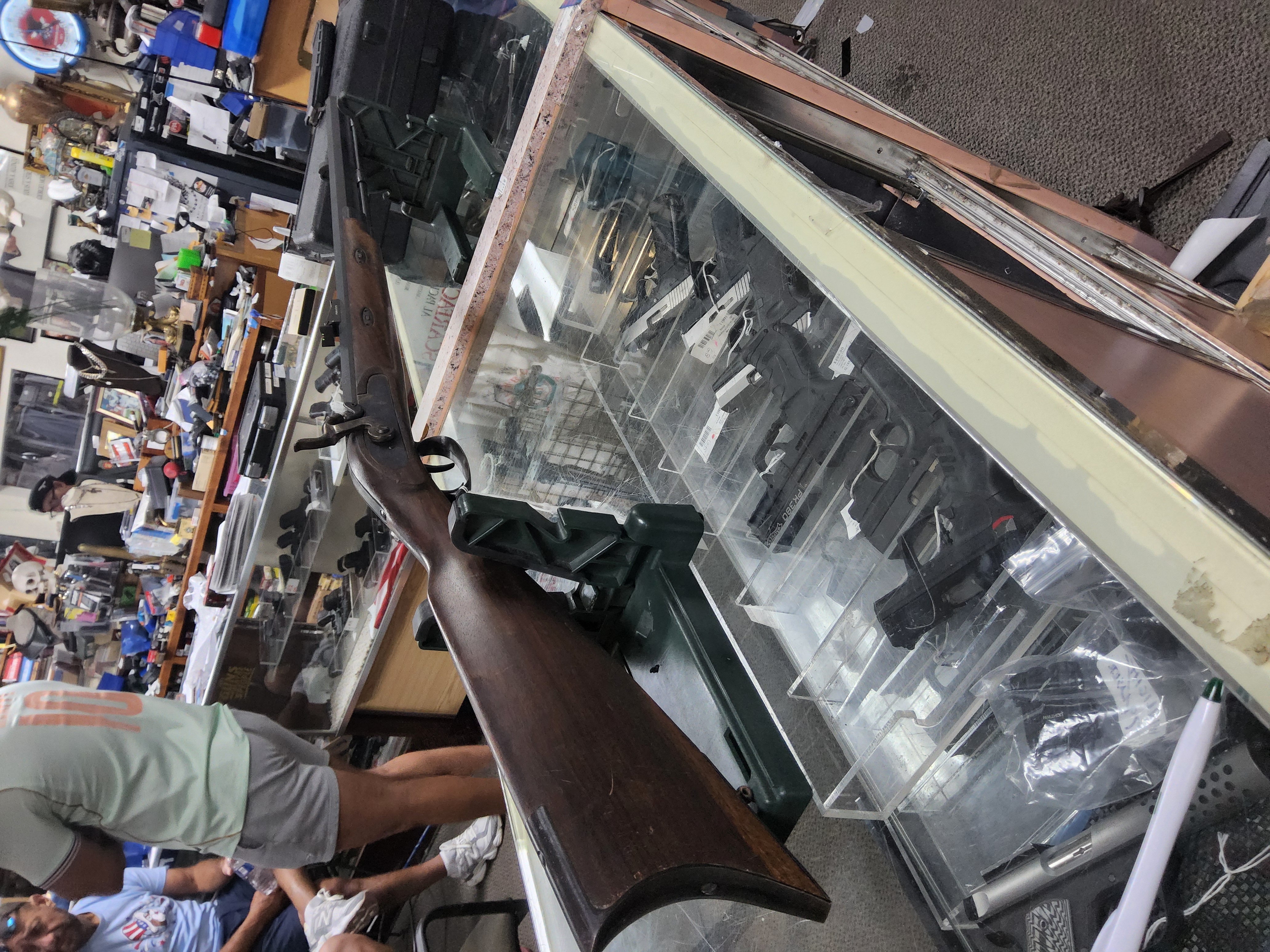 BLACK POWDER THOMPSONCENTER SB MUZZLELOADER .54CAL, LEVER; BLACK AND WOOD-img-0