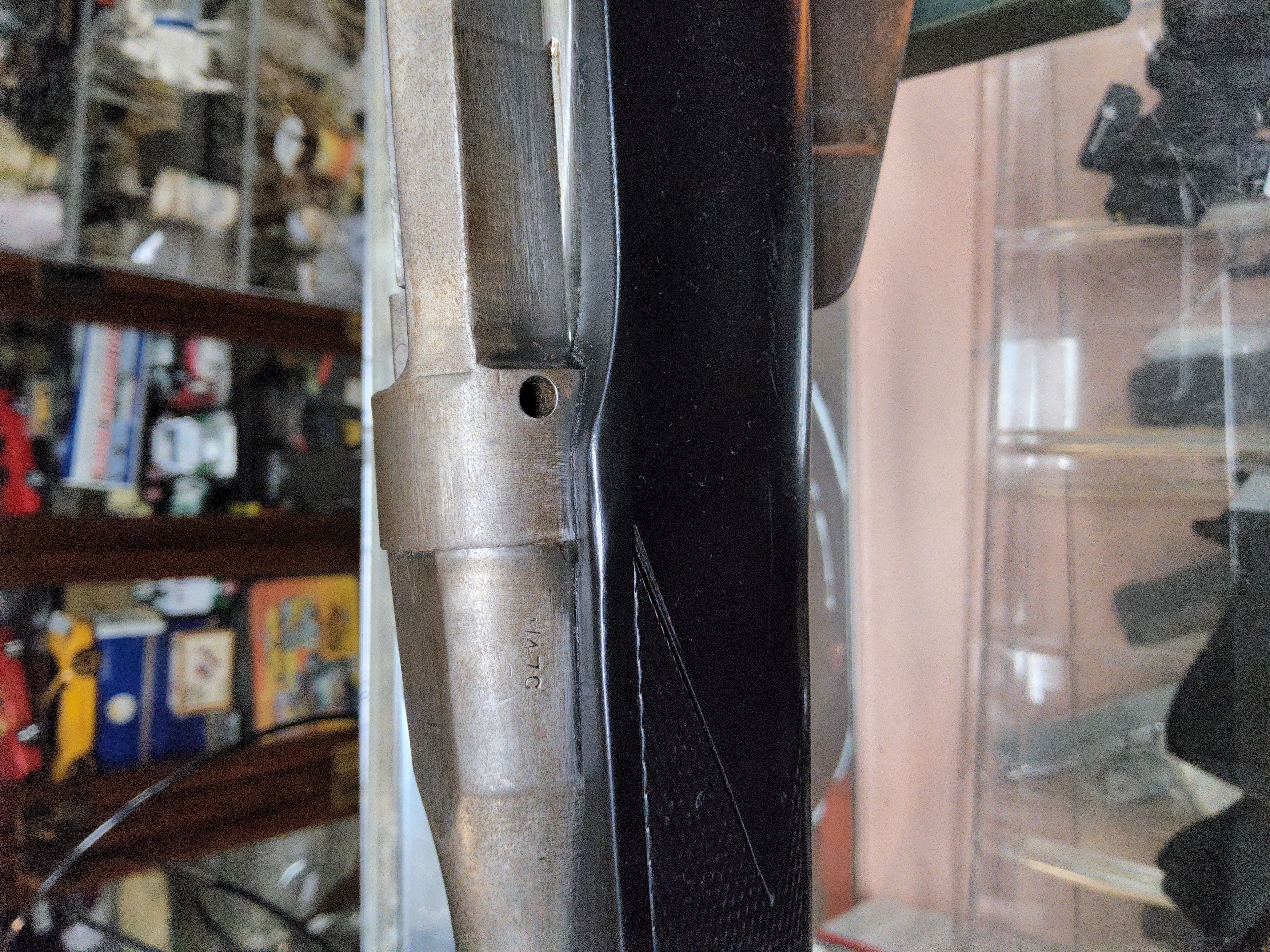 ENFIELD No4 MK1,   .303, BOLT; 147C 1944 SILVER & BLACK-img-6