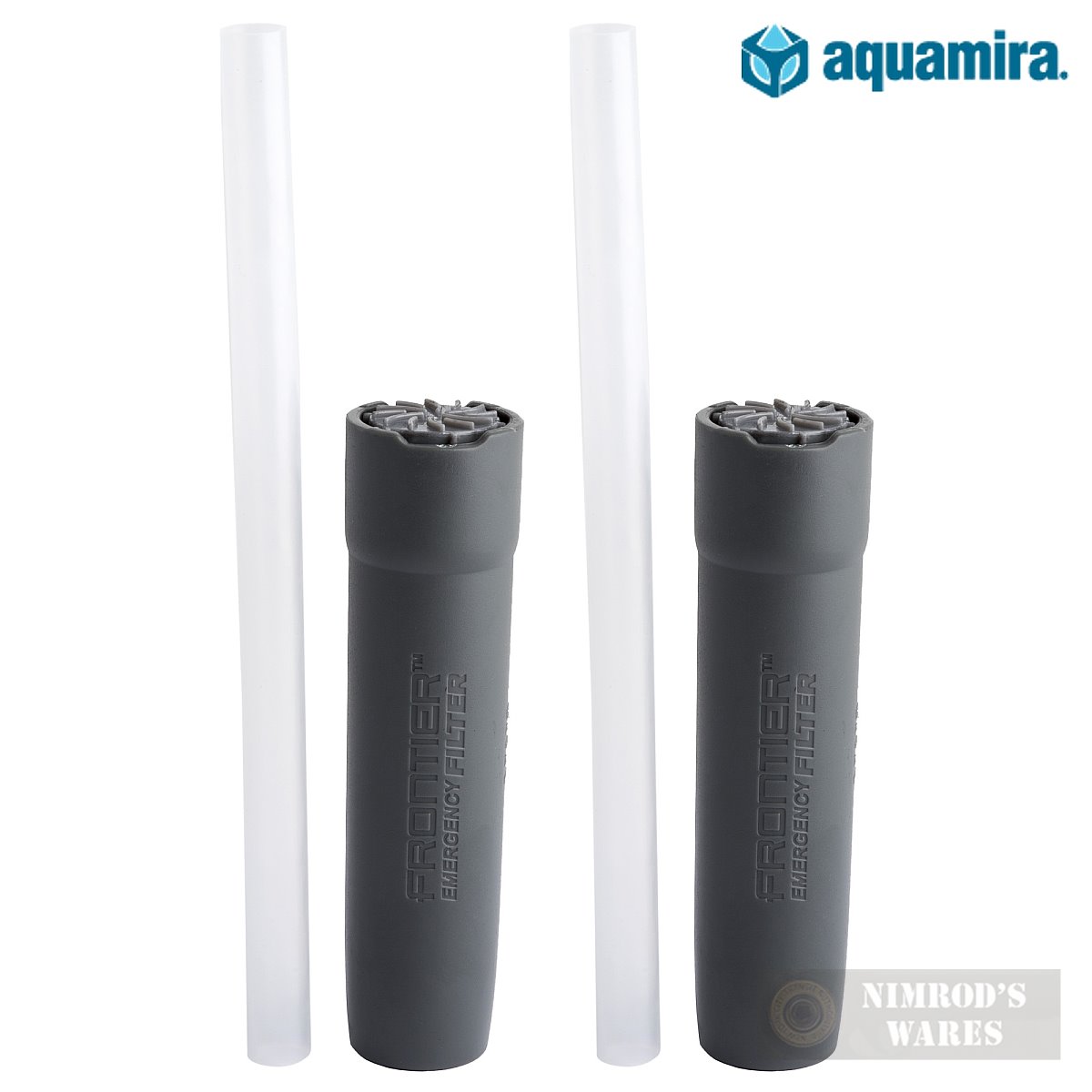 TWO AQUAMIRA STRAW WATER FILTERS Frontier Tactical Emergency 67109-img-0