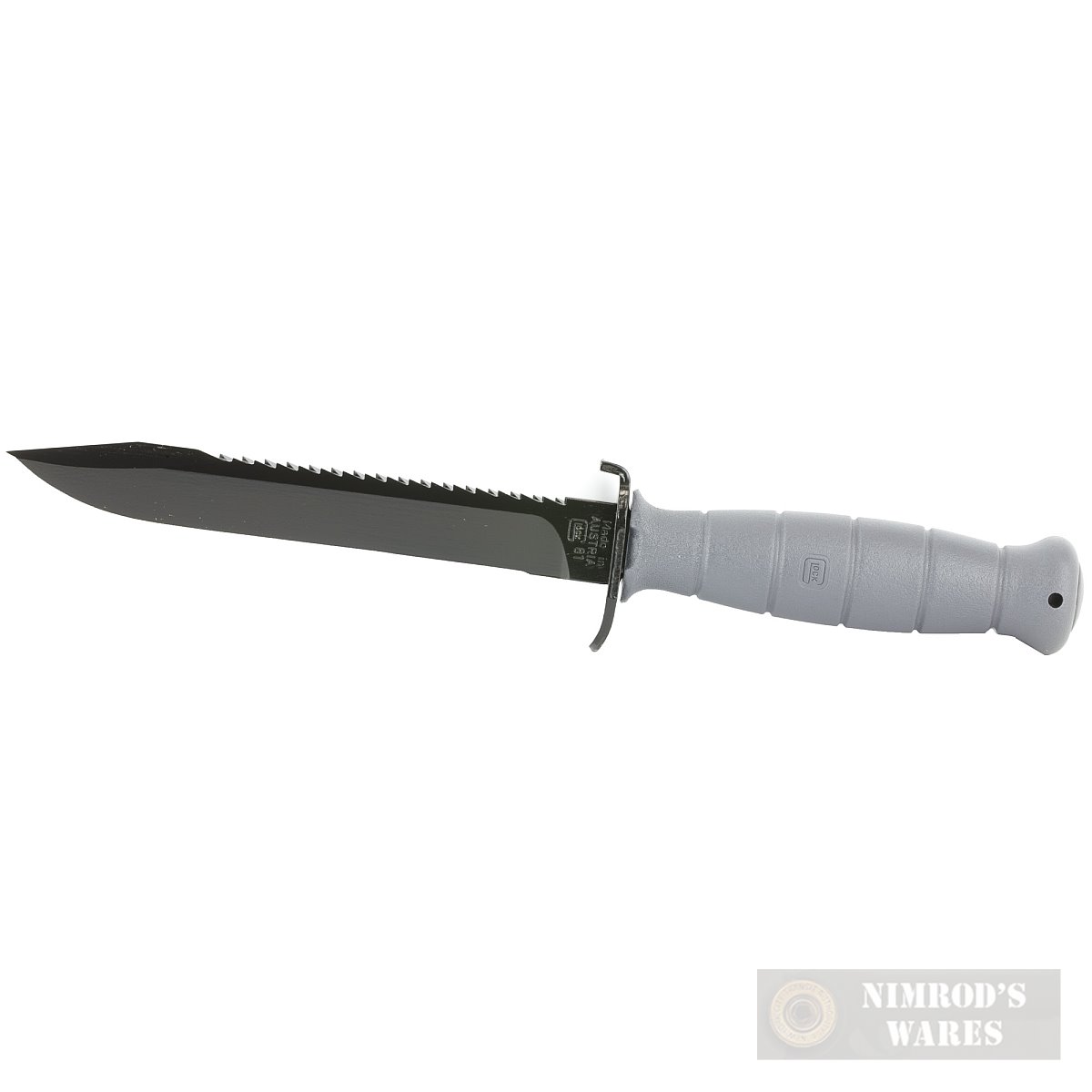 Glock FIELD KNIFE w/ SAW 6.5" + SHEATH GRY Survival Tactical KG039180-img-1