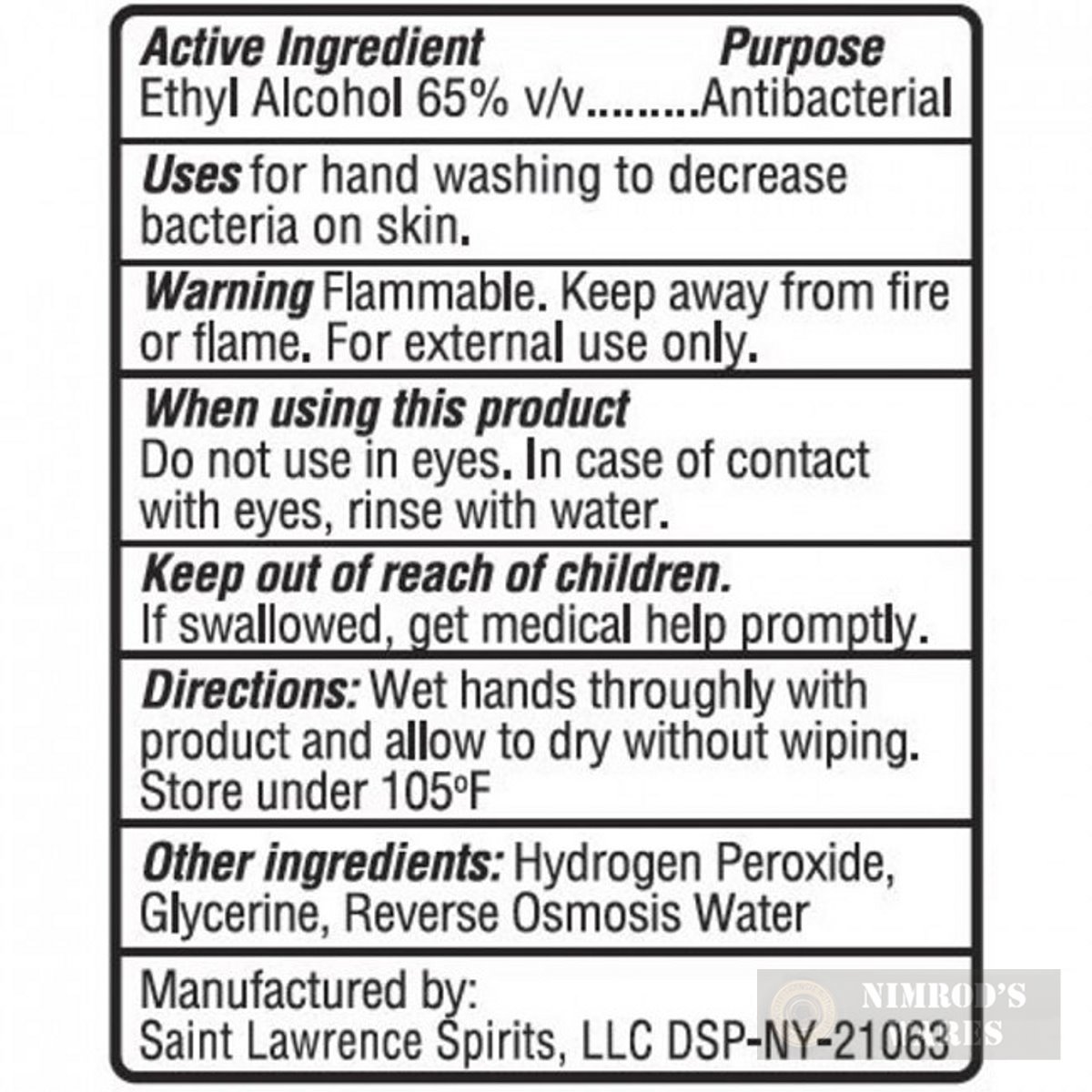 Otis HAND SANITIZER 0.66 oz PORTABLE Made in USA-img-1