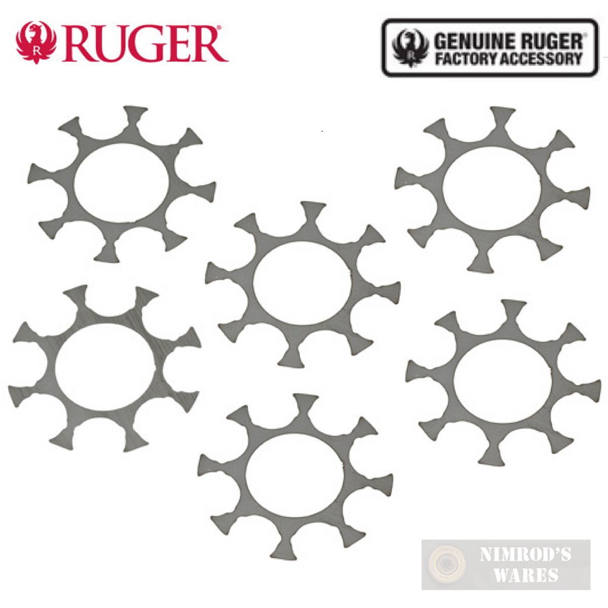 Ruger Super GP100 9mm 8-Round MOON CLIPS Speed Loader 6-pk 90719-img-0