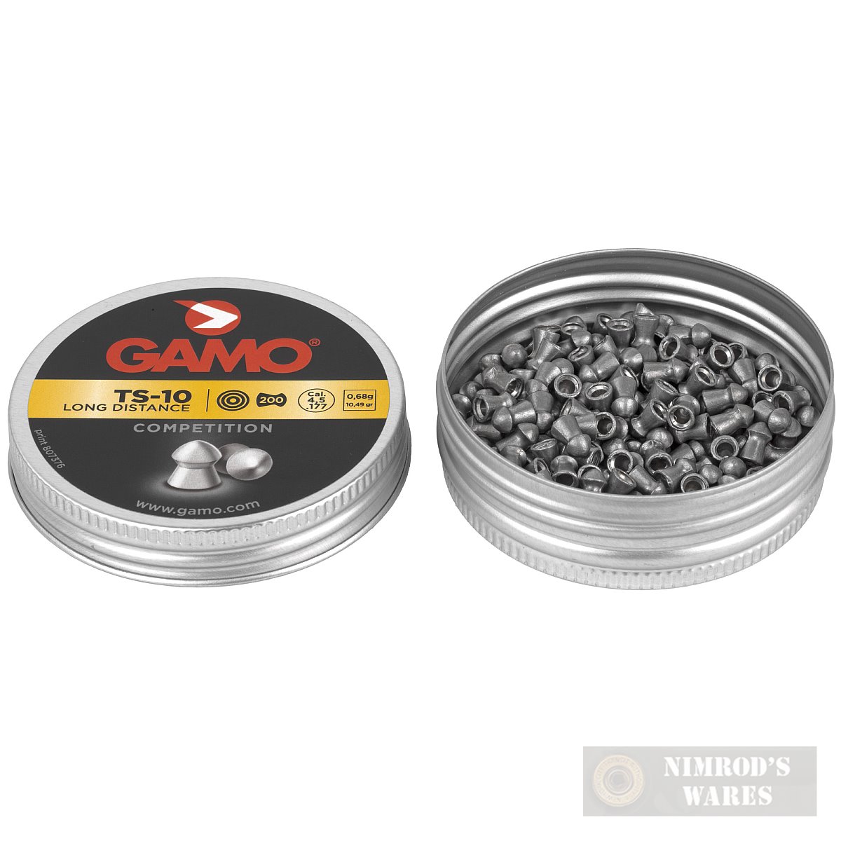 Gamo TS-10 LONG DISTANCE COMPETITION .177 Pellets 2-PACK Domed-img-2