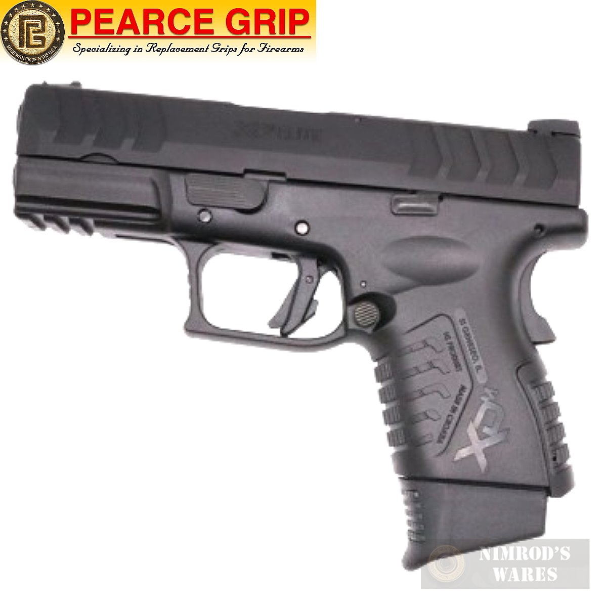 Pearce Grip SPRINGFIELD XDME 10mm 45ACP +2 GRIP EXTENSION PG-ME10+-img-0