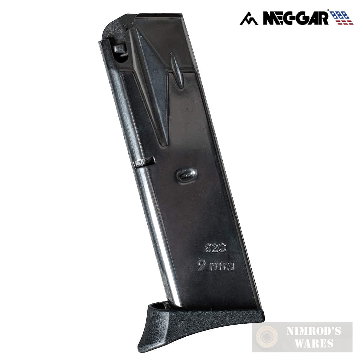 Mec-Gar BERETTA 92 COMPACT 9mm 10 Round MAGAZINE MGPB92C10B-img-0