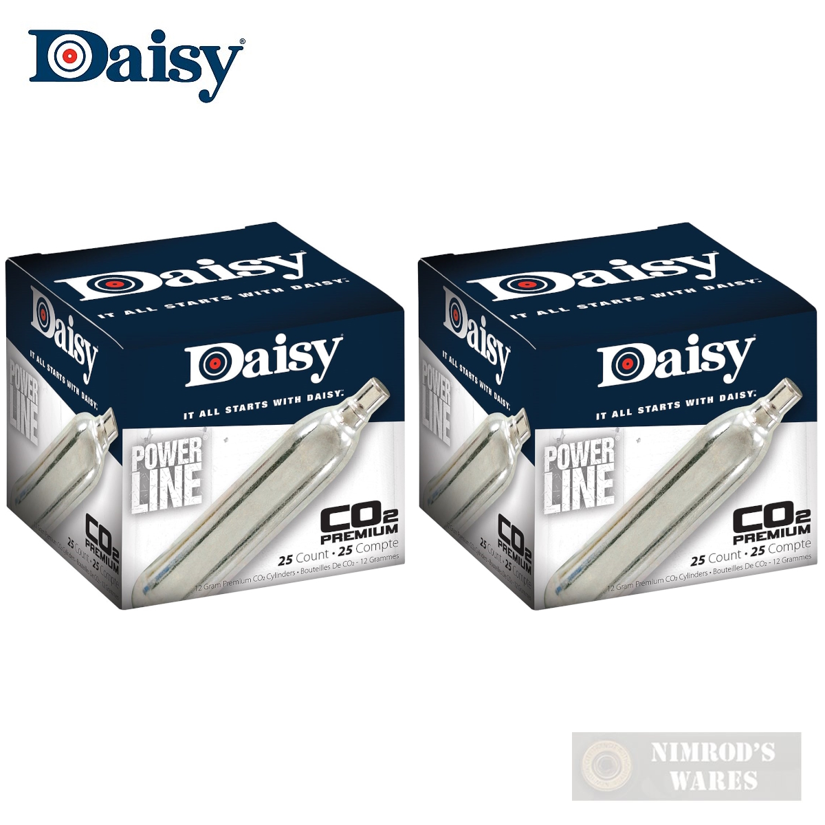 Daisy POWERLINE PREMIUM CO2 12-gm 50-pk Airgun Airsoft 997025-img-0