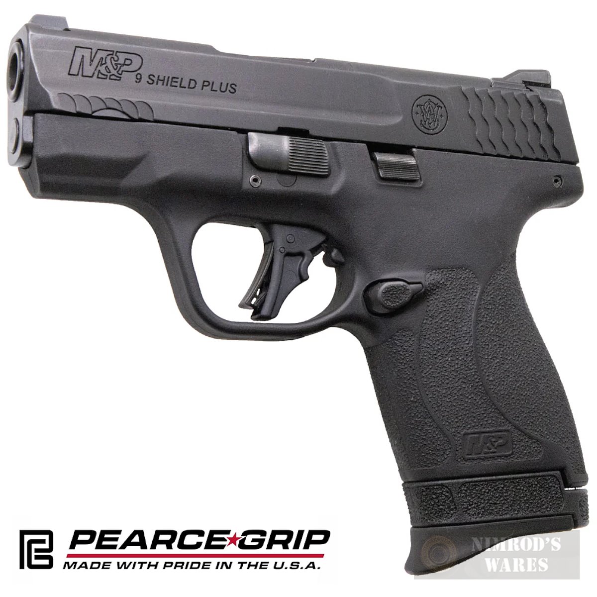 Pearce S&W M&P 9 Shield PLUS 9mm 13/15Rd Magazine GRIP EXTENSION PG-SP13-img-0