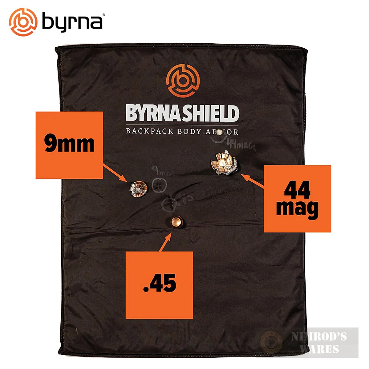 BYRNA SHIELD Bullet Resistant Backpack Ballistic Armor Plate IIIA BS00119-img-0
