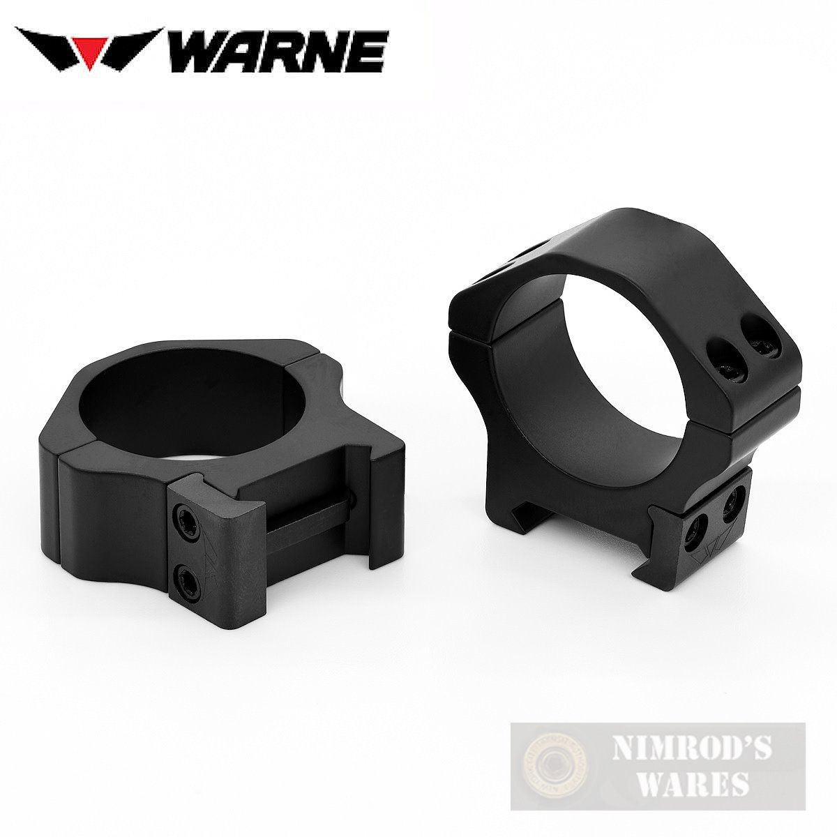 Warne 30mm Low SCOPE RINGS Matte Hunting Target Shooting 513M-img-0