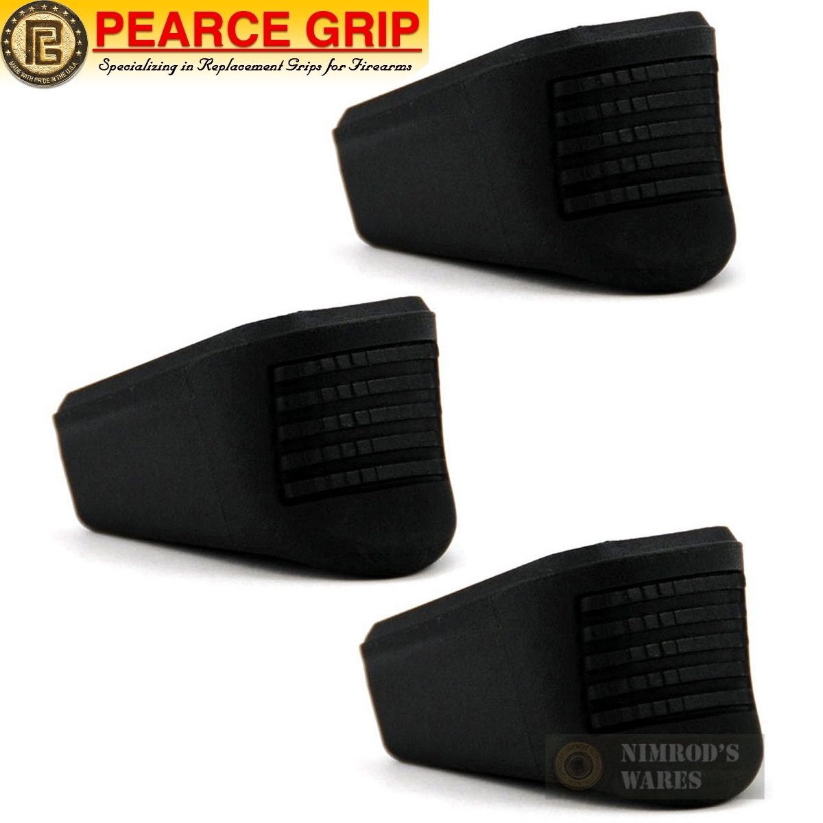 3-PACK Pearce Grip PG-XD+ (Plus) Springfield XD Grip Extensions-img-0
