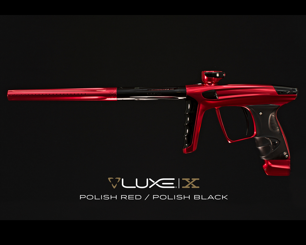 DLX Luxe X Paintball Marker Gun Polish Red Black eBay