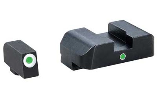 AmeriGlo Tritium I-Dot Sight Set For Glock 17/19/22 Green/White GL-101 ...