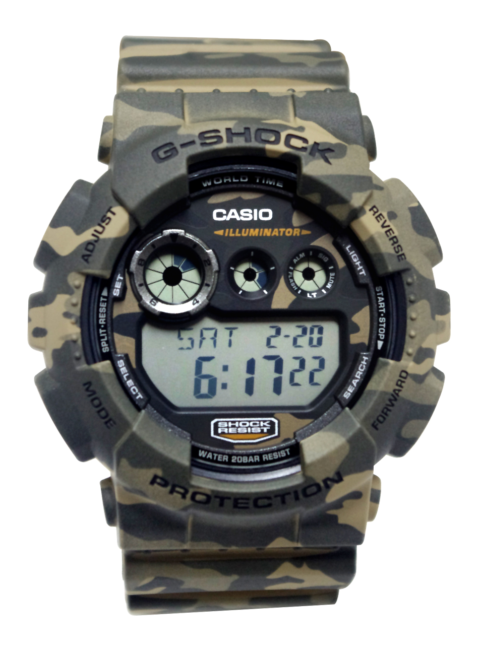 g shock camo green