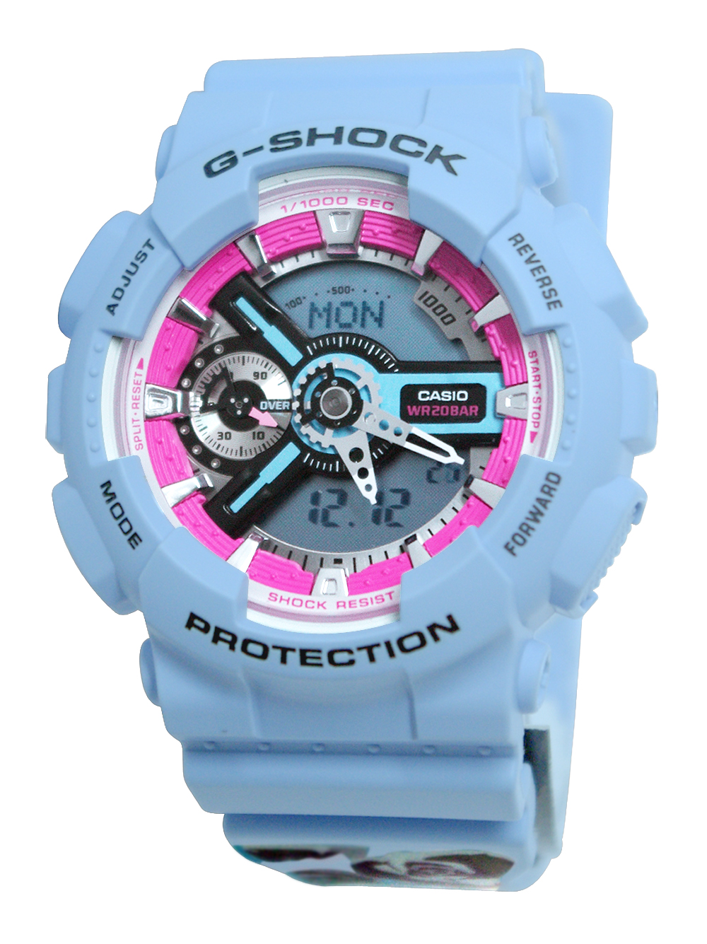 casio g shock light blue