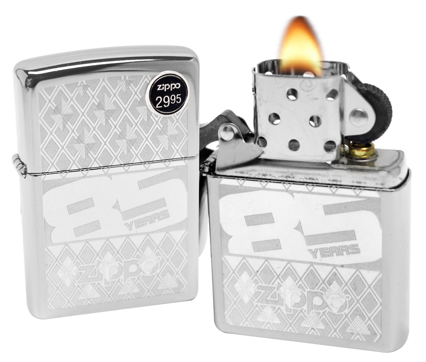 zippo 29438 85th anniversary high chrome finish windproof pocket lighter ebay zippo 29438 85th anniversary high chrome finish windproof pocket lighter ebay