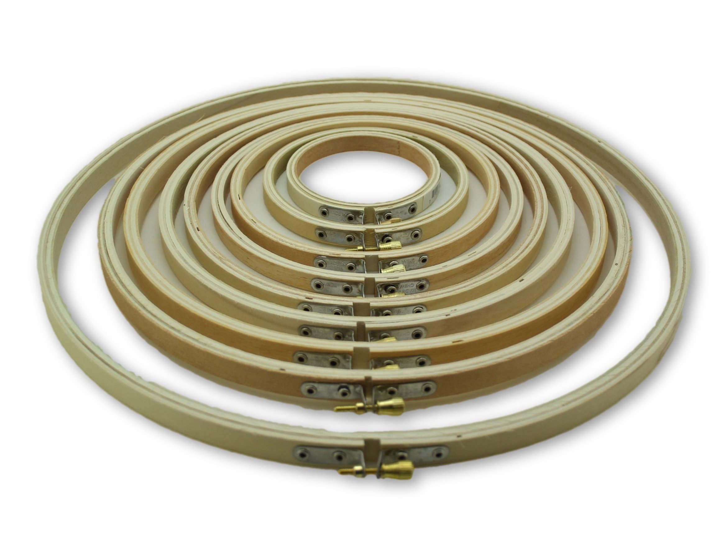 Wooden Embroidery Hoops Set Assorted Sizes 10 607963374188 Details About Wooden Embroidery Hoops Set Assorted Sizes 10