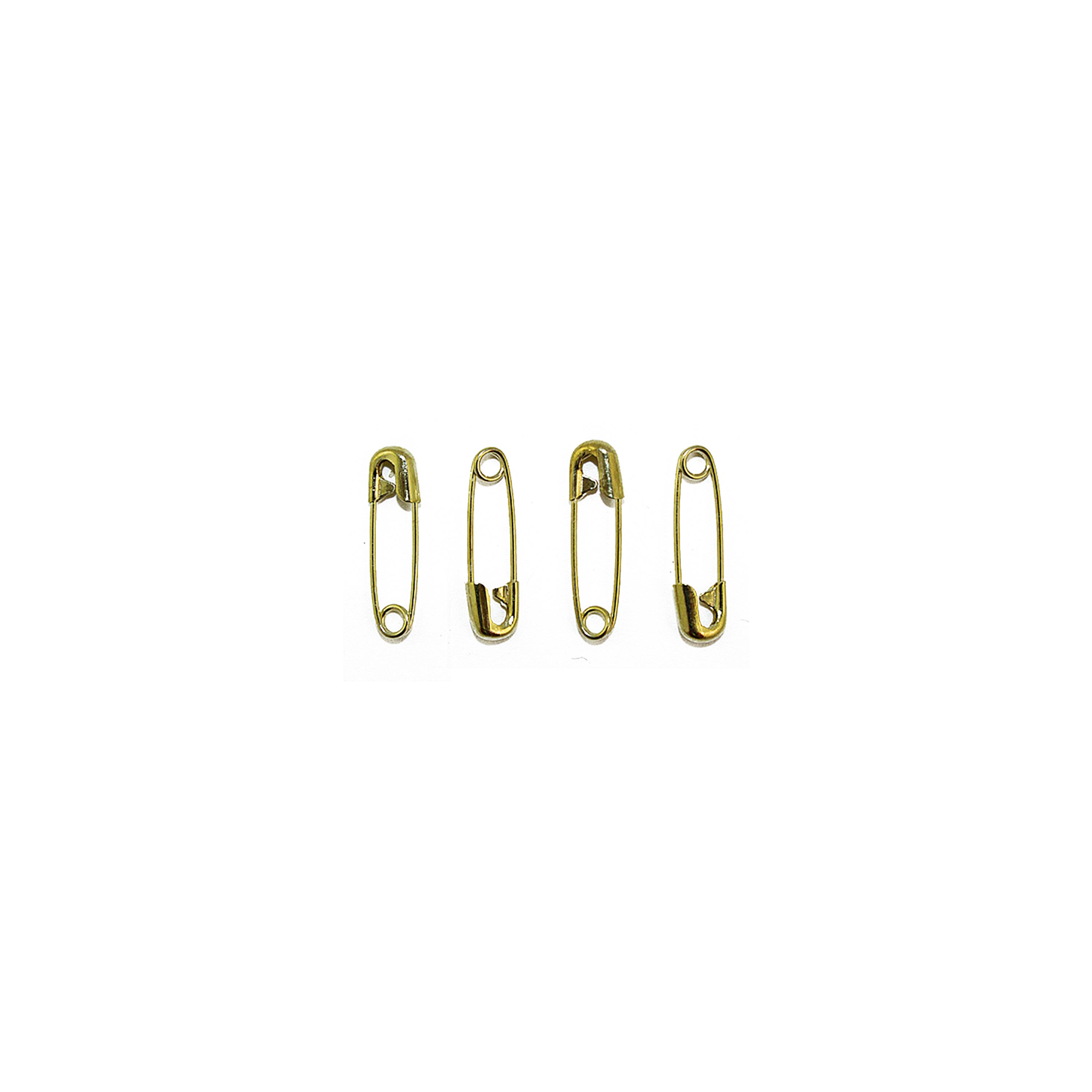 Gold Small Safety Pins Size 1 - 1 Inch 