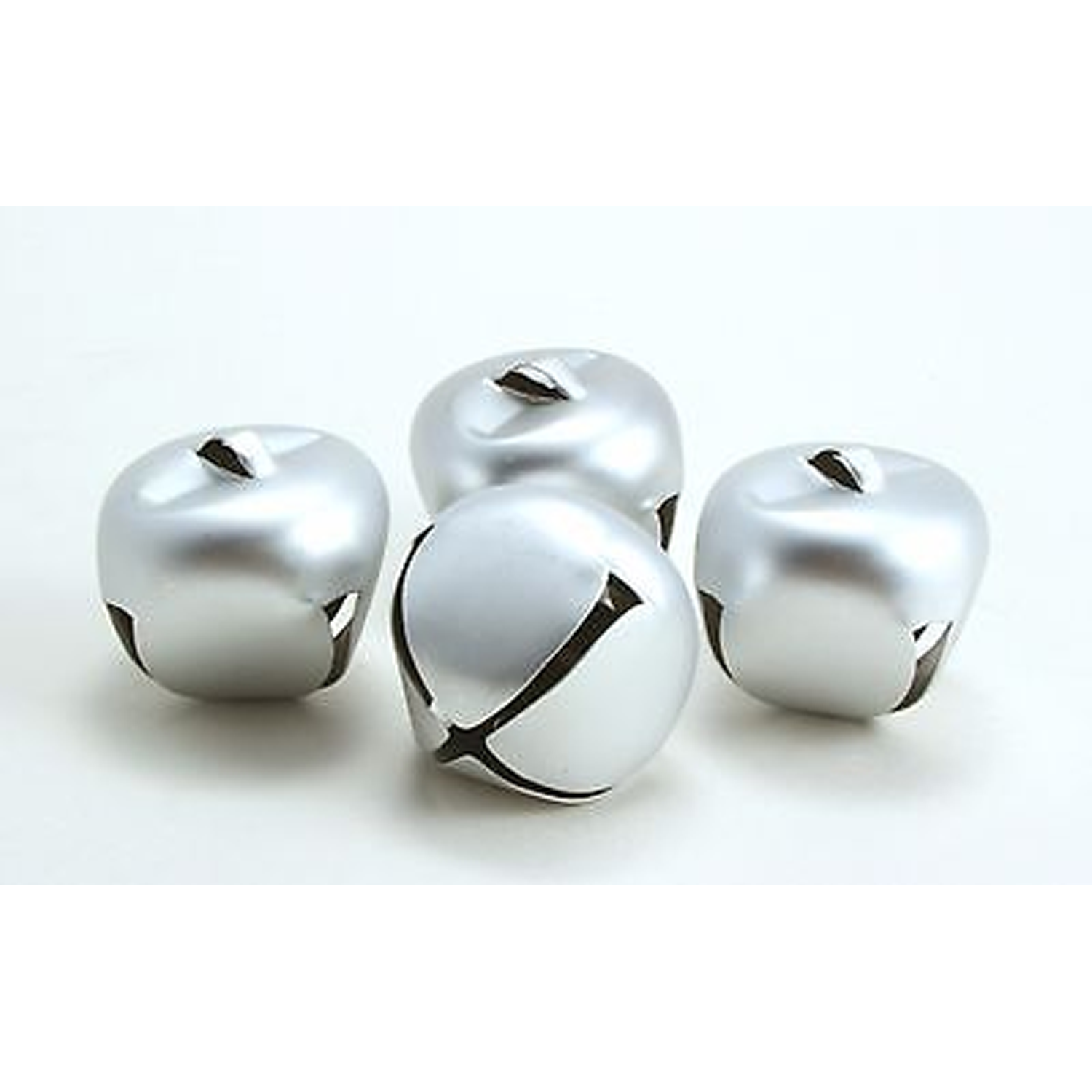 1.5 Inch 36mm Matte Silver Giant Large Craft Jingle Bells 4 Pieces 652695326080 eBay