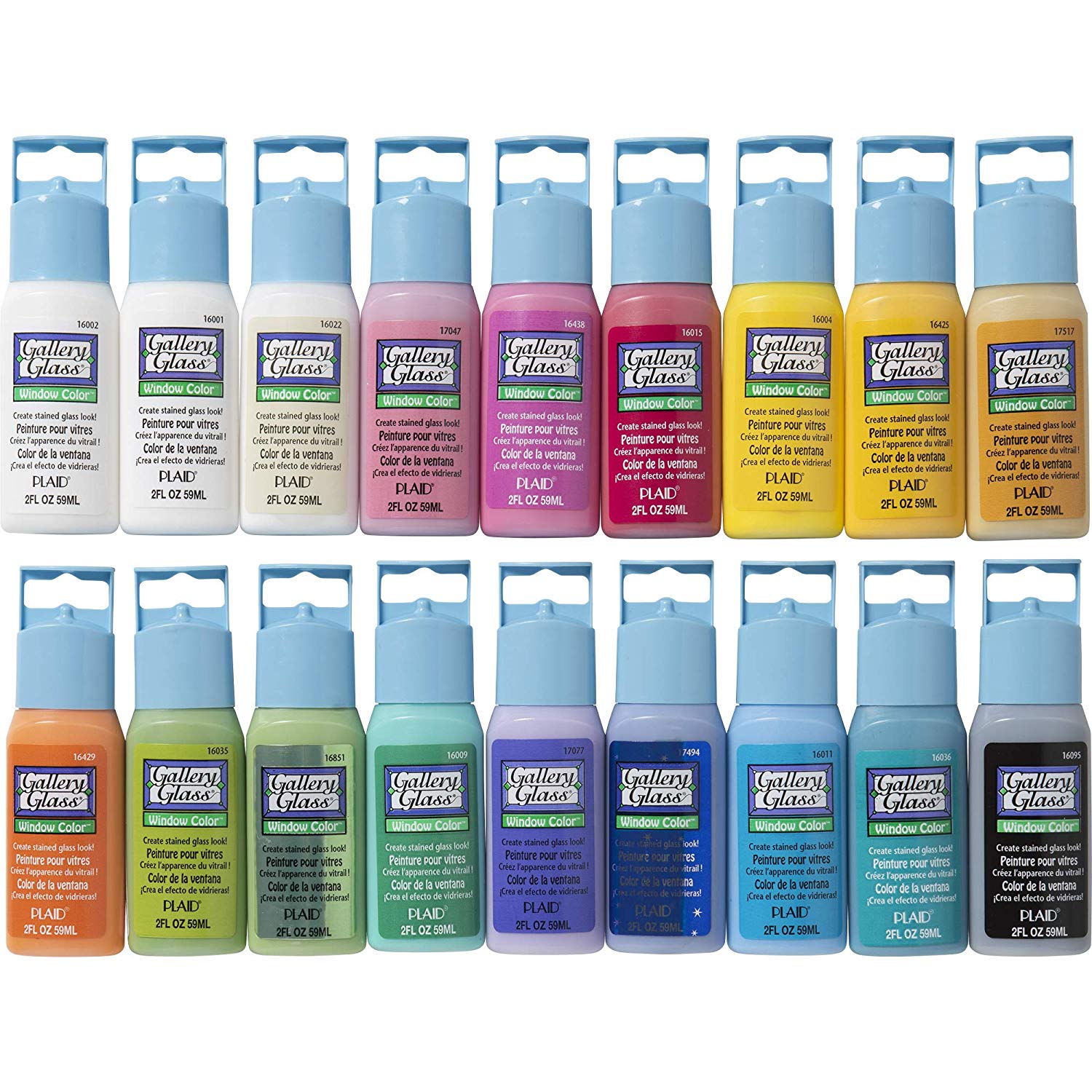 Gallery Glass Window Color Paint Set (2oz), PROMOGGII Best Selling