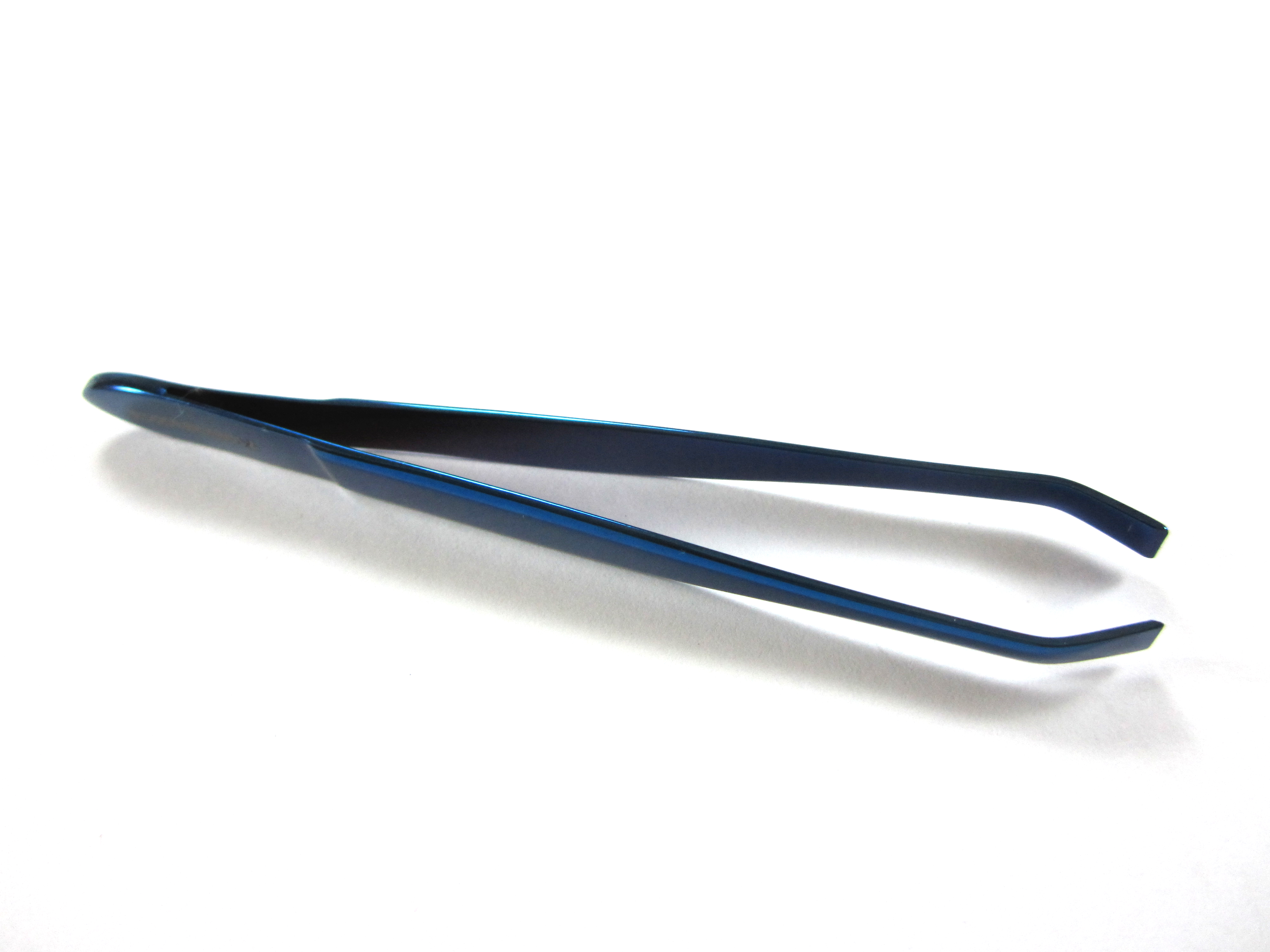 Forgica Blue Tweezers Curved Titanium Color For Long Lasting | eBay