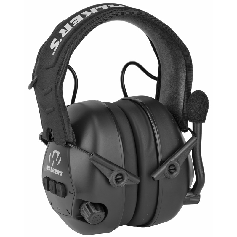 Walker's Passive Earmuff With Bluetooth Black Adjustable Boom Mic GWP