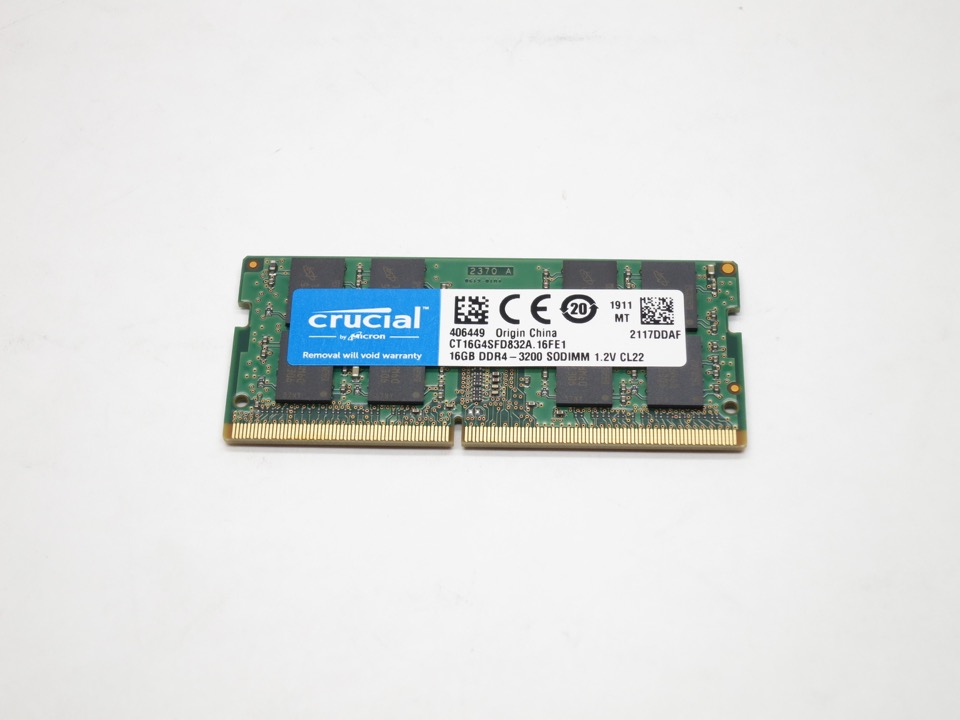 CT16G4SFD832A CRUCIAL 16GB DDR4 3200 SODIMM 2Rx8 CL22 PC4-25600