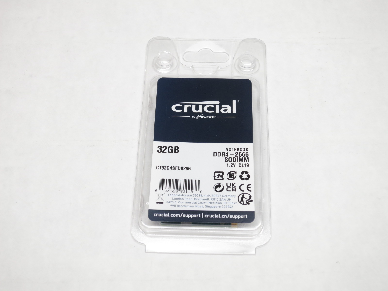 CT32G4SFD8266 CRUCIAL 32GB DDR4 2666 SODIMM 2Rx8 NEW F/S | eBay