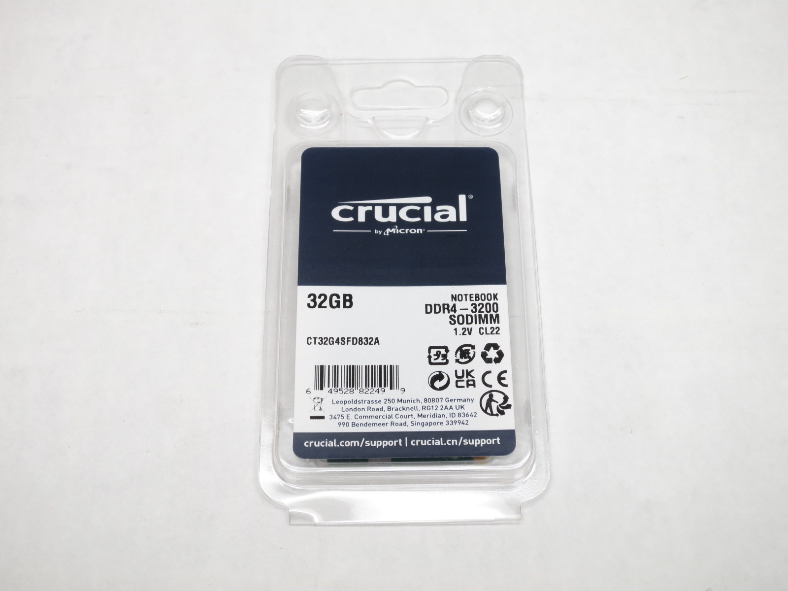 CT32G4SFD832A CRUCIAL 32GB DDR4 3200 SODIMM 2Rx8 NEW F/S | eBay