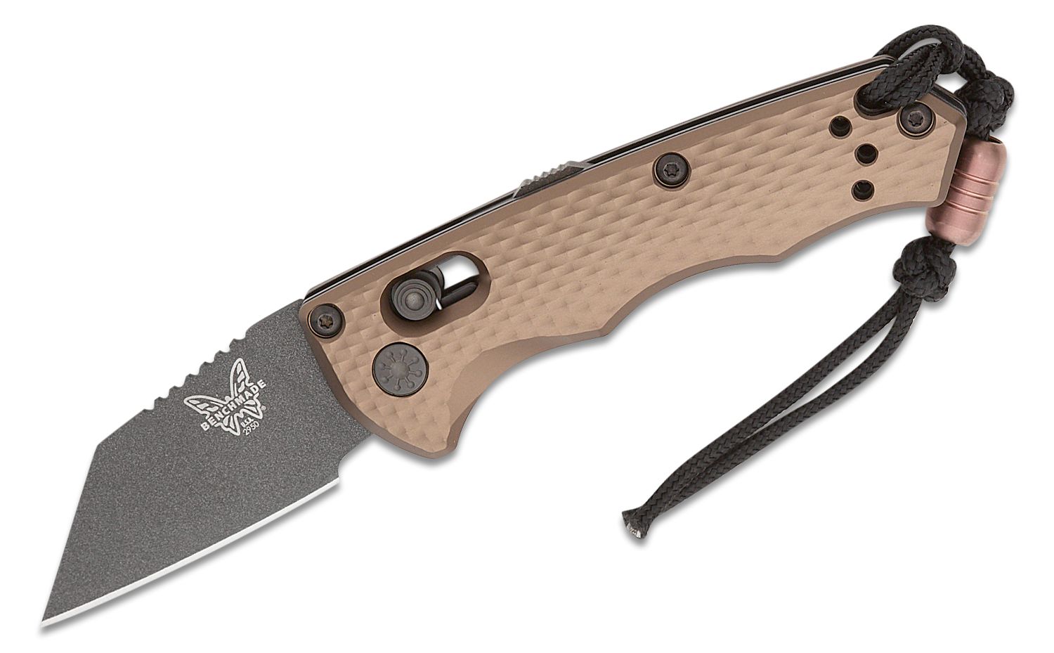 Benchmade 2950BK-1 Partial Immunity 1.95" CPM-M4 Blade FDE Auto AXIS Knife-img-0