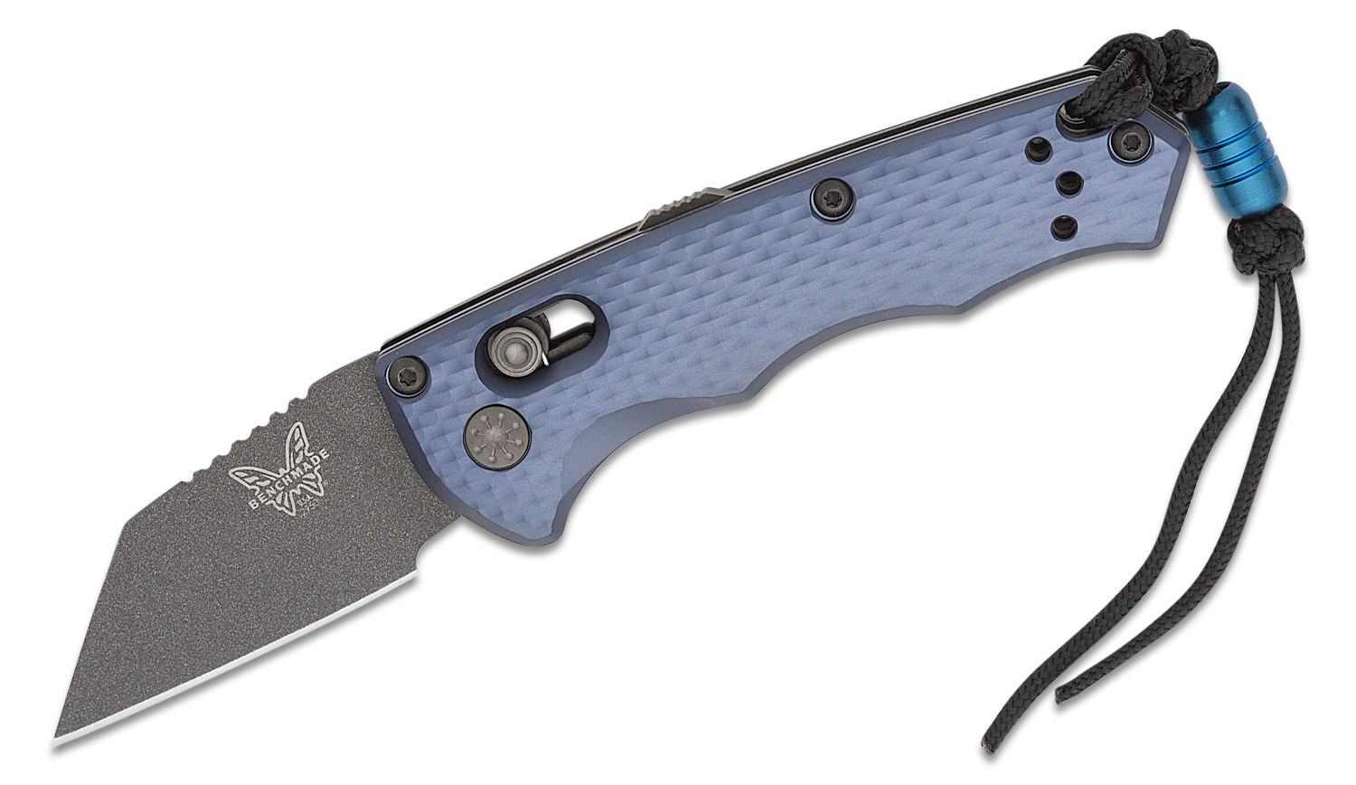 Benchmade 2950BK Partial Immunity 1.95" CPM-M4 Blade Blue Auto Knife-img-0