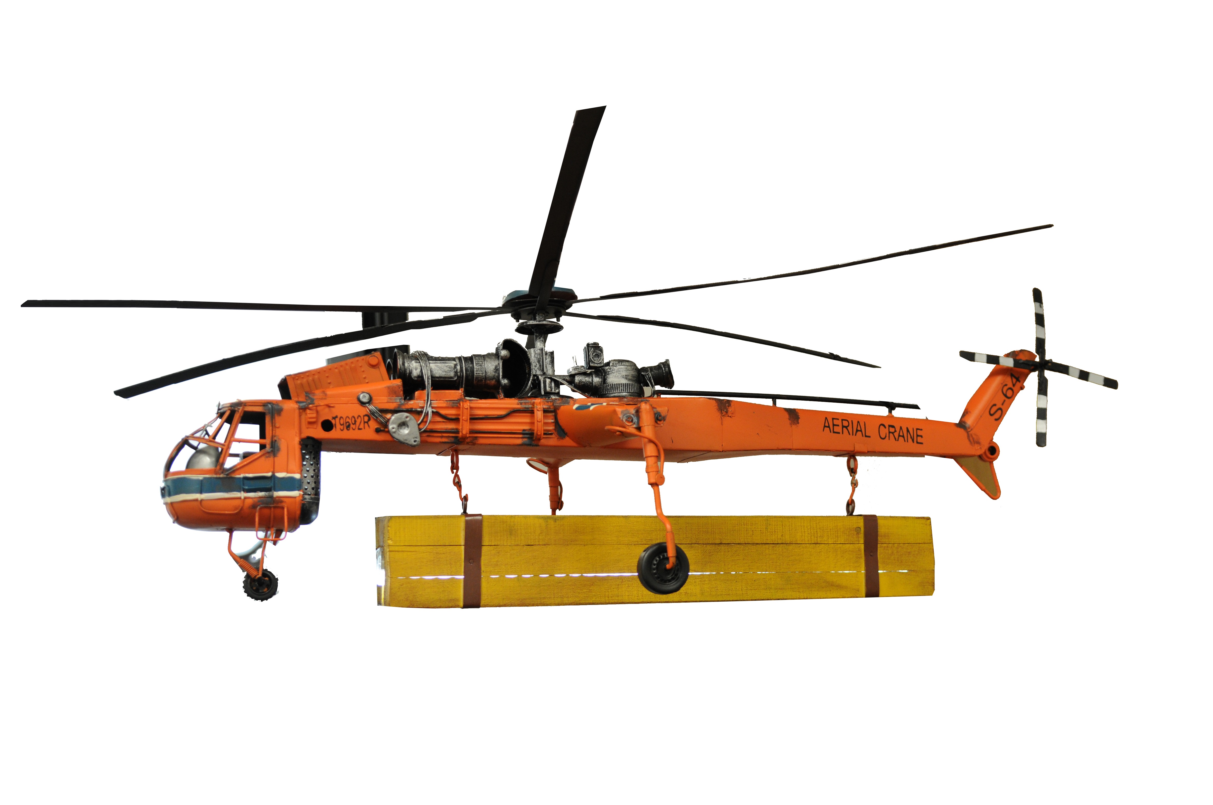 All Metal Aerial Crane Lifting Helicopter Helicopter Model Ebay