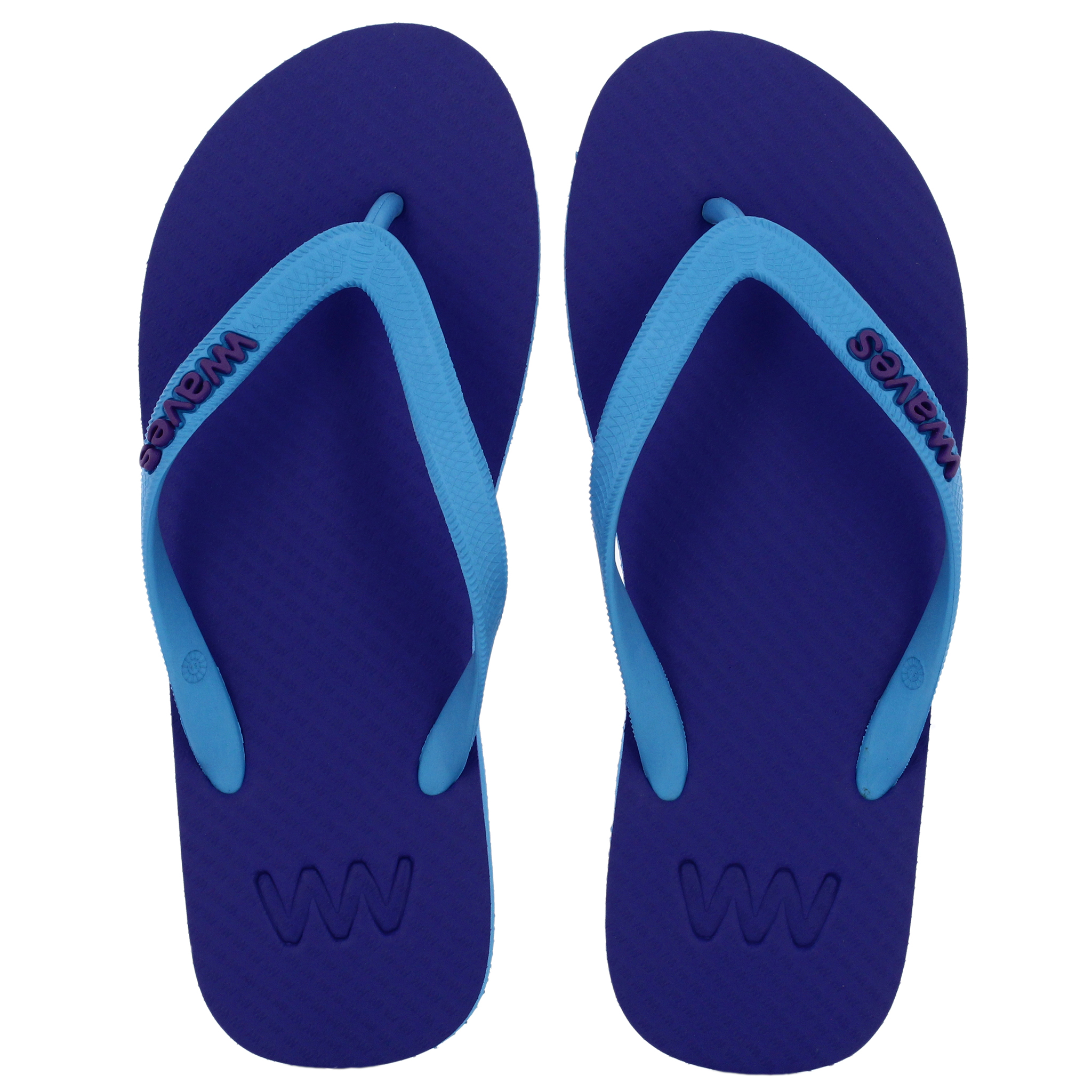 Blue and Purple Twofold Flip Flops, Men's | eBay