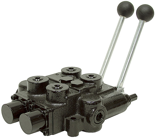 thumbnail image 2 of Hydraulic Joystick Valve 2 Spool Hydraulic Control Valve - 25 GPM, 3000 PSI For Tractors Loaders With Bspp J 901567 Hydraulic Valve 2 Spool 2 of 12