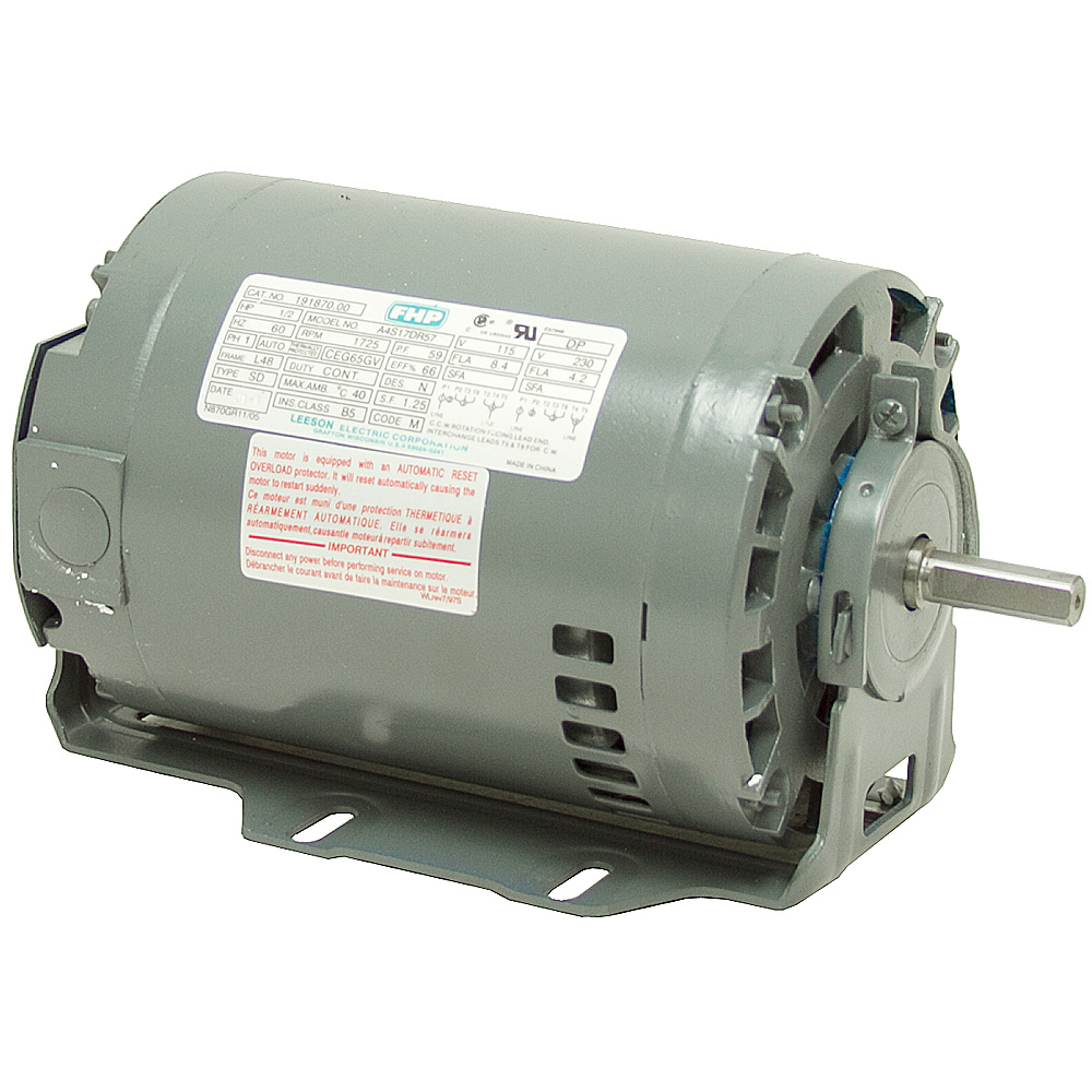1//3 HP 1725 RPM 115//230 VOLT AC 48 FRAME FAN MOTOR LEESON 10-2774
