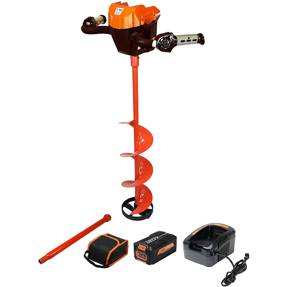 120V Lithium Ion 8" Ice Auger Kit Trophy Strike 106482 15735 eBay