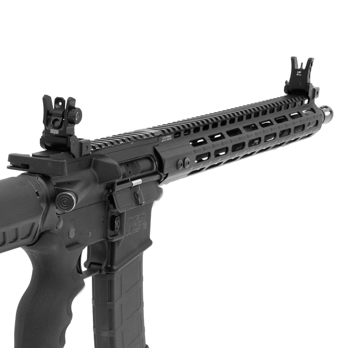 UTG Low Profile Flip-Up Rear Sight MNT-955 Dual Aperture Picatinny ...