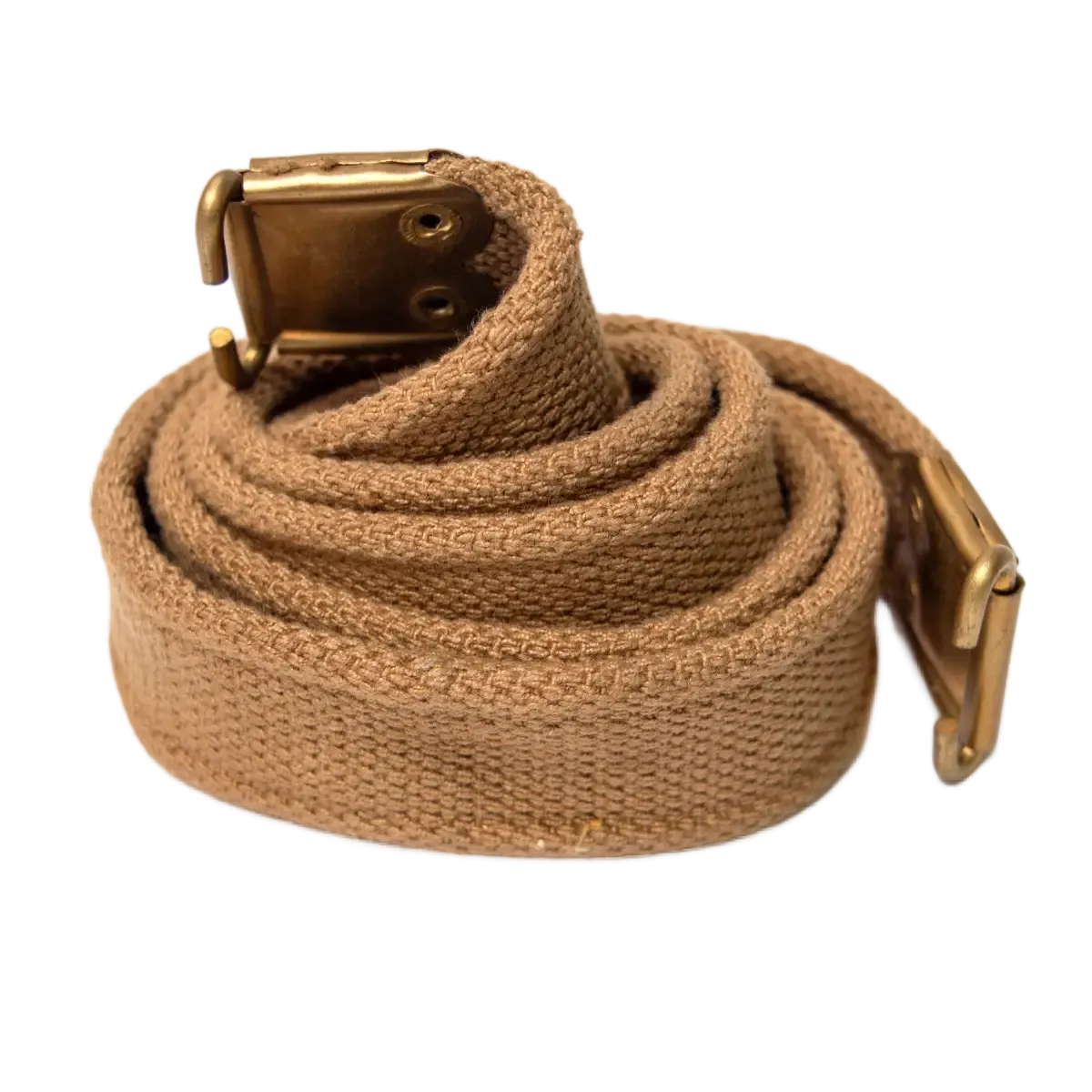L1A1 Rifle Sling Tan Canvas Enfield Style FN-FAL Brass Cotton Carrying-img-0