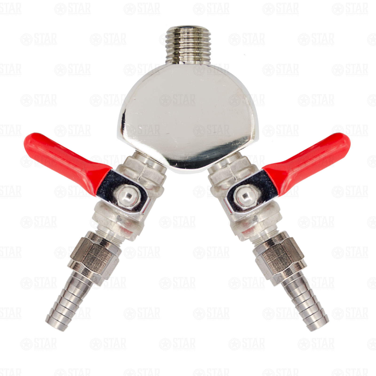 60PSI Draft Beer Co2 Regulator Dual 1/4" MFL Shutoffs Kegerator Keezer