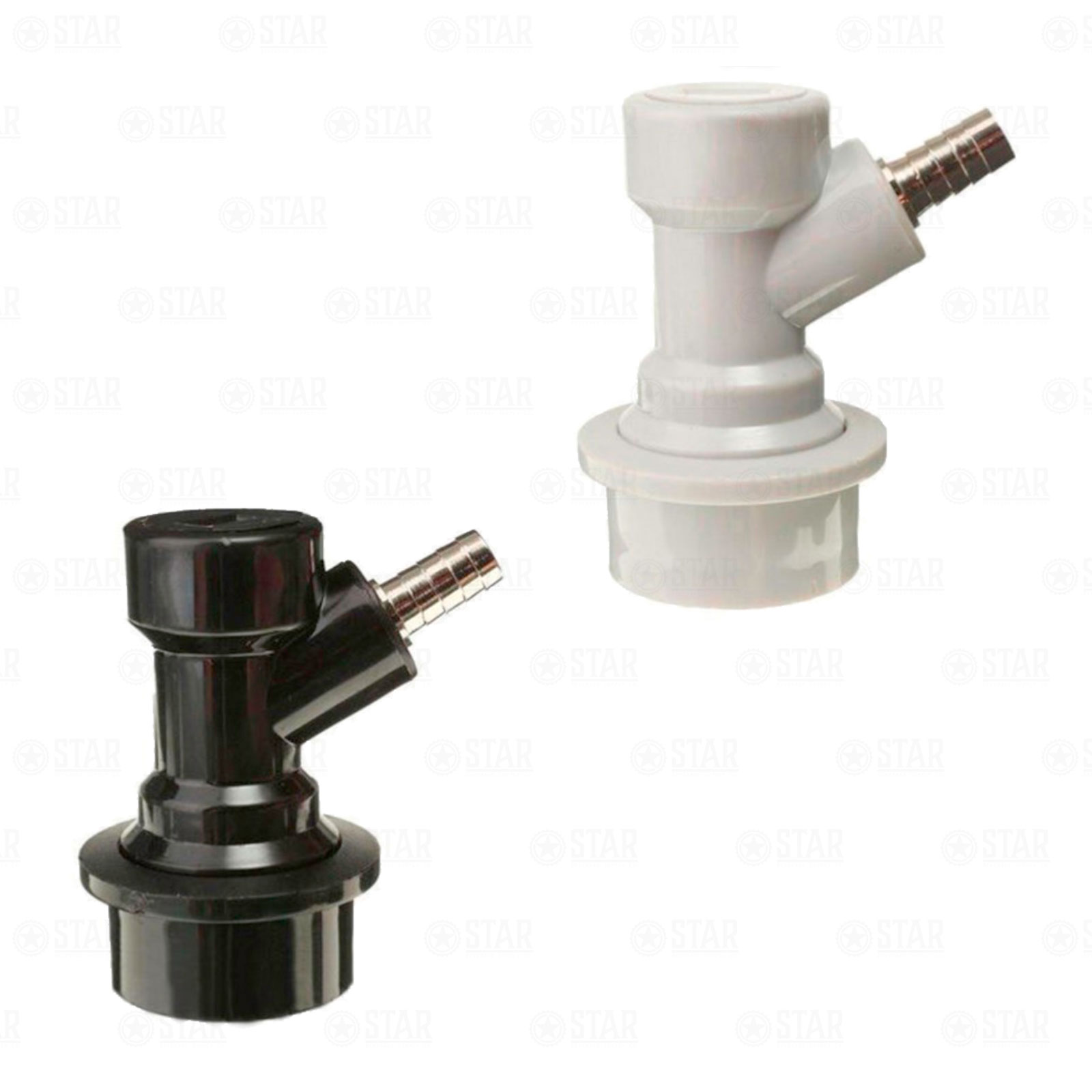 Sanke Keg Quick Connector Adapter Posts + Ball Lock Corny Keg Coupler