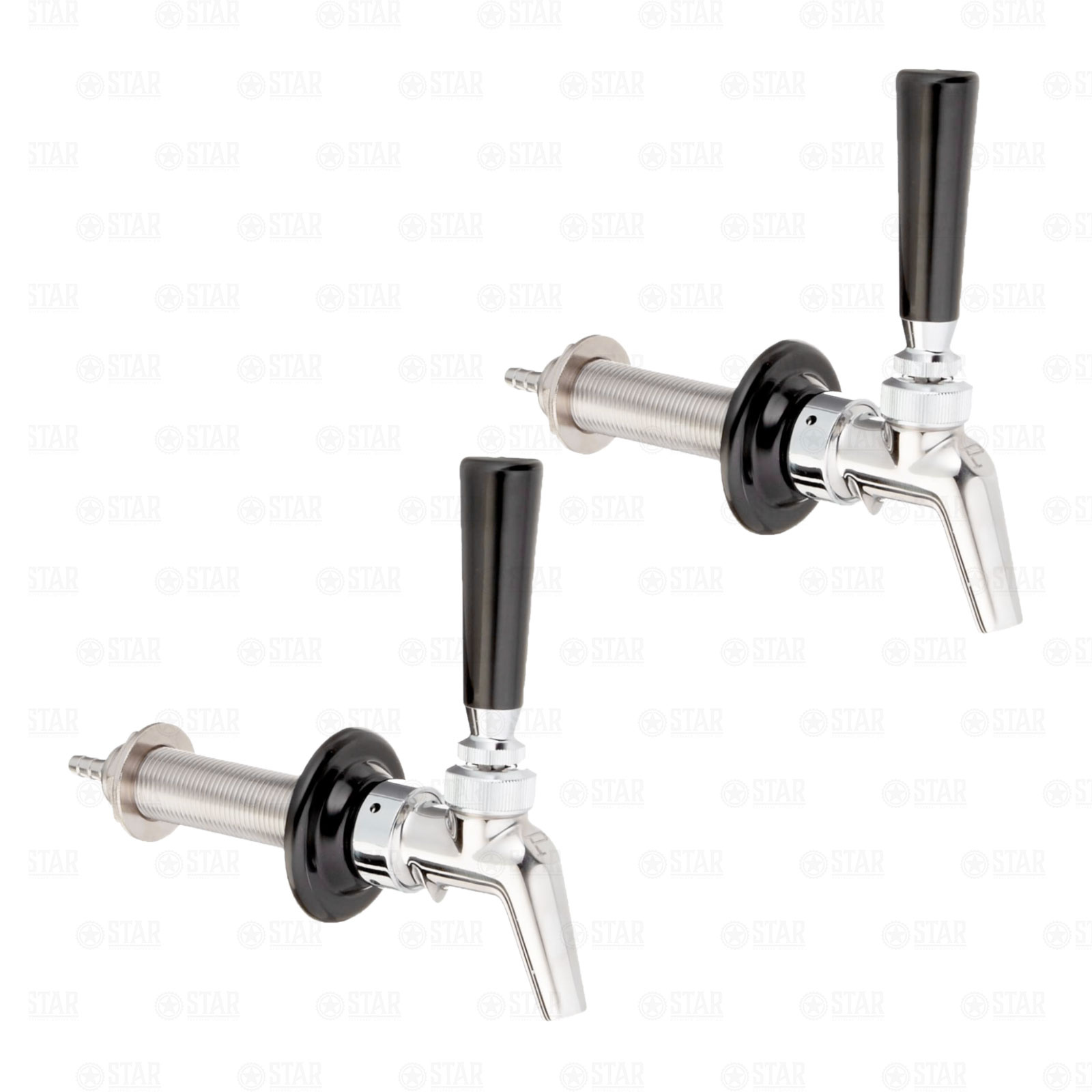 NUKATAP Stainless Steel Beer Faucet Keg Tap Kegerator Spout w/ Interchangeab 