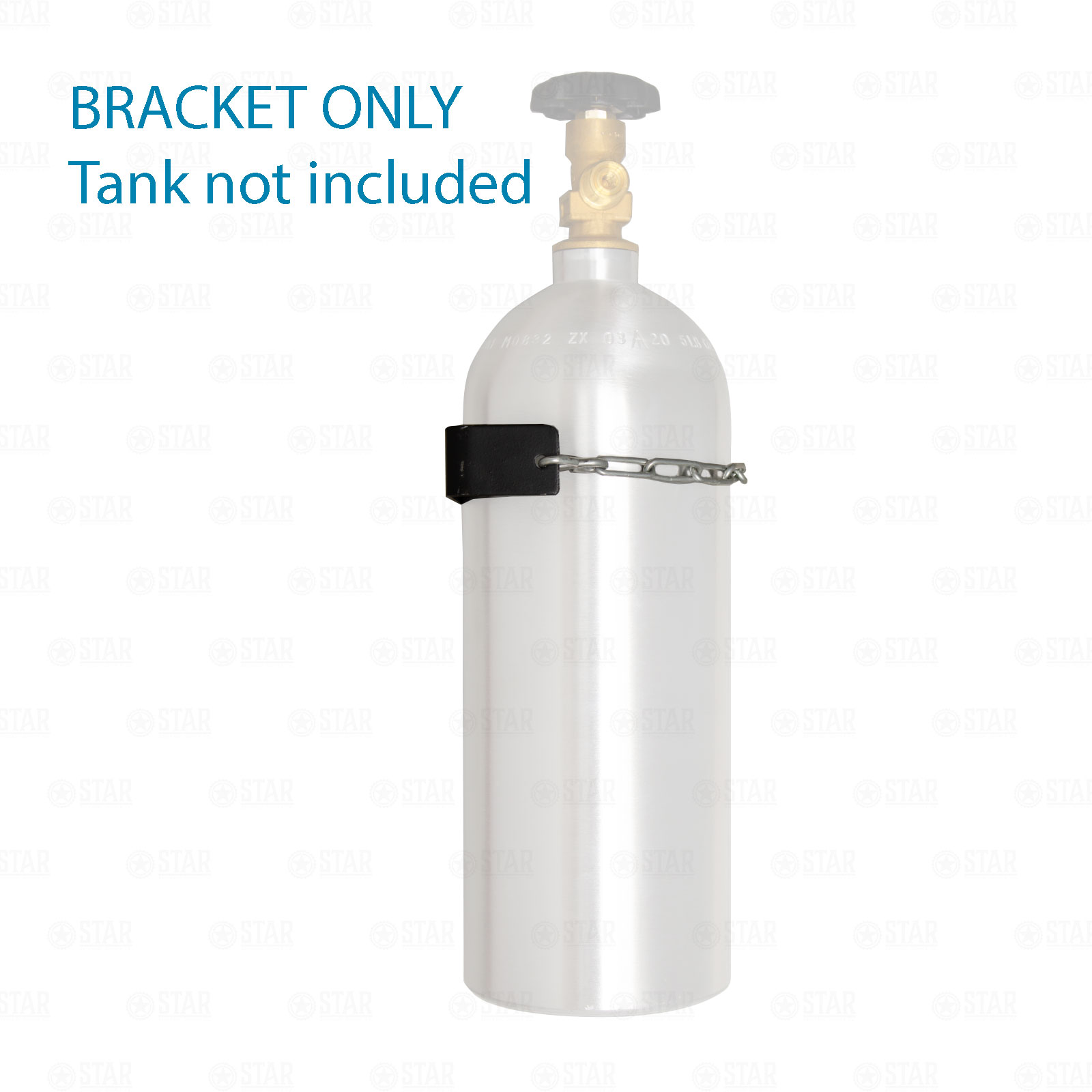 5lb Co2 Tank Wall Anchor Mounting Bracket with Adjustable Steel Chain